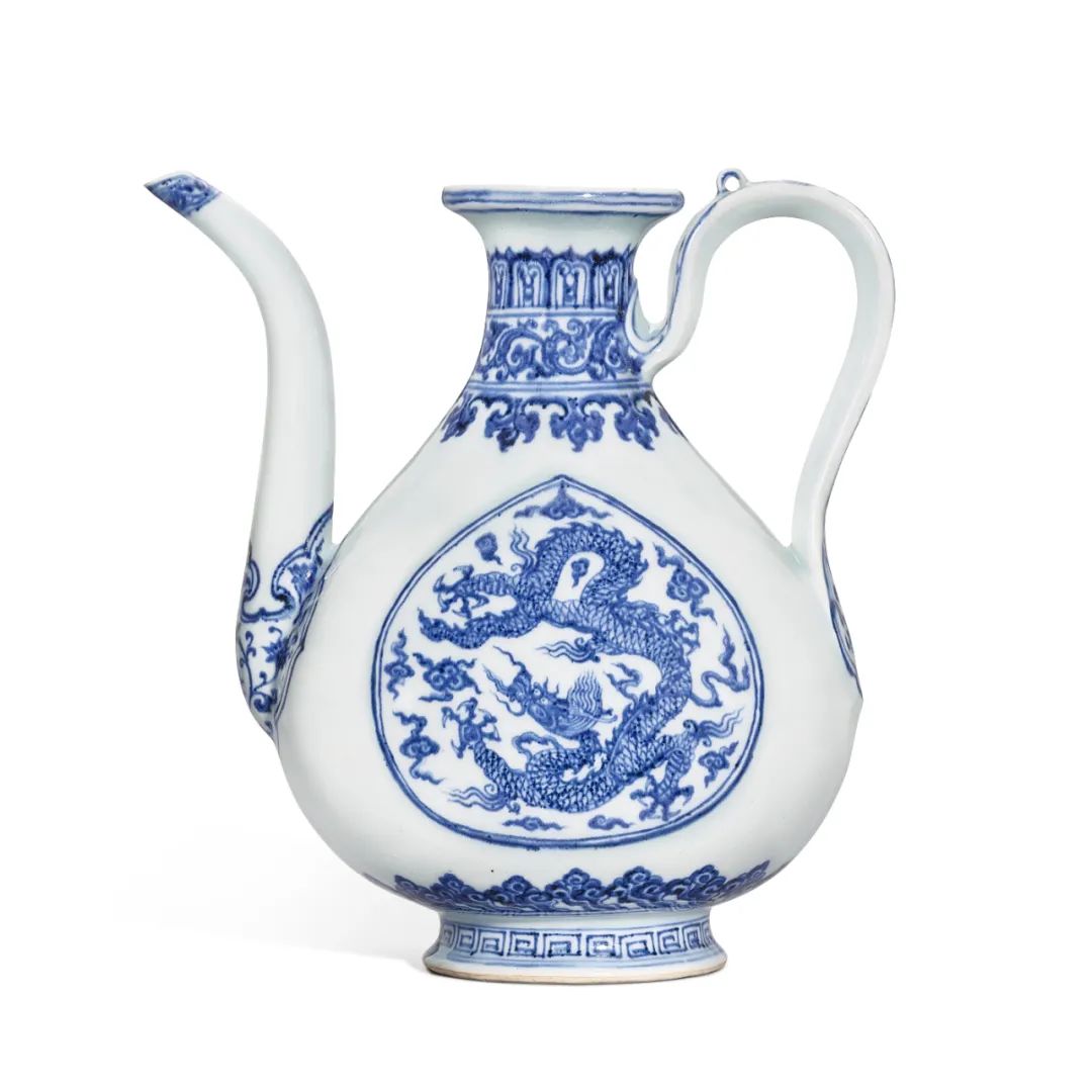 Imperial Ming Yongle Blue and White "Dragon and Clouds" Ever