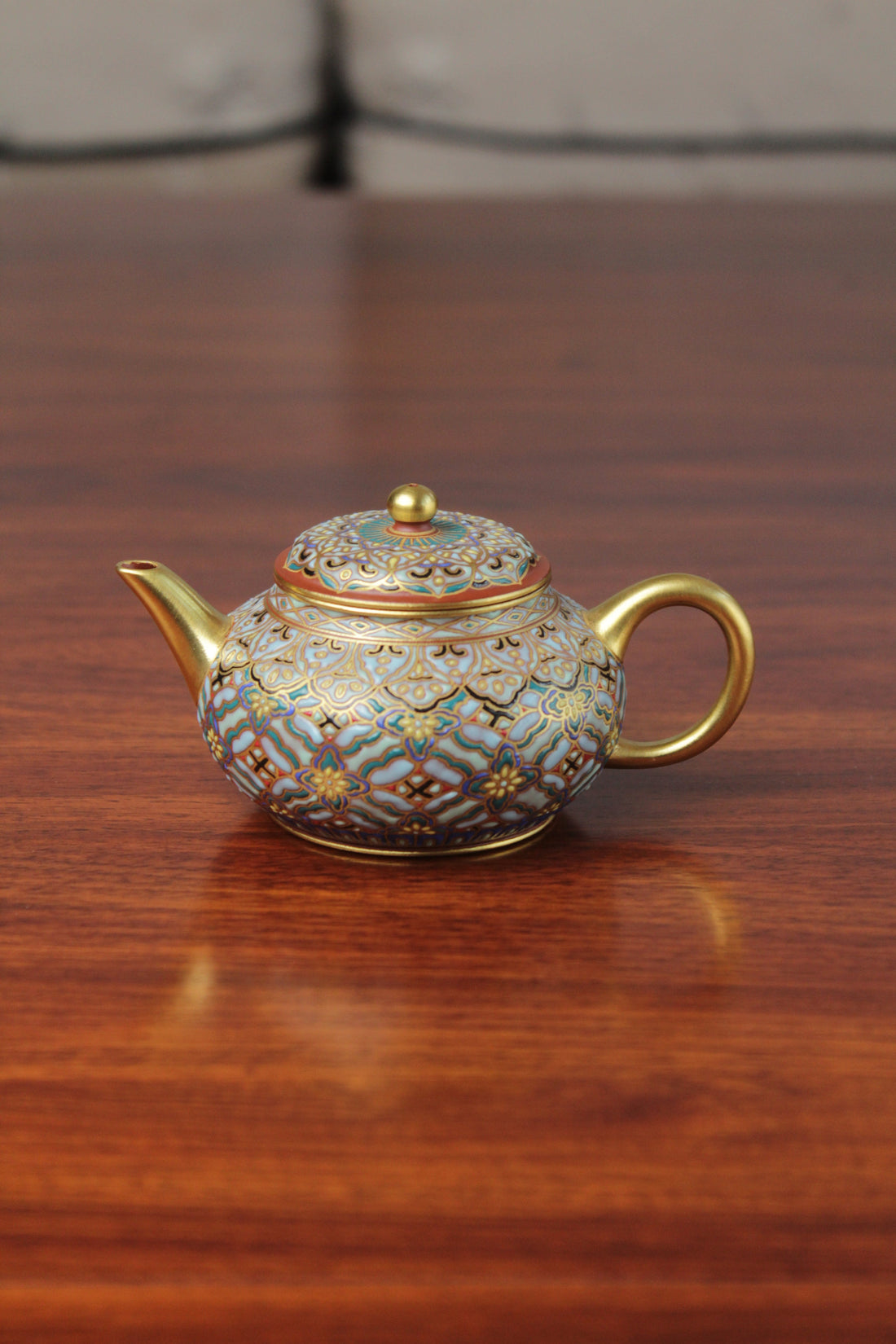 yixing teapot glazed falangcai