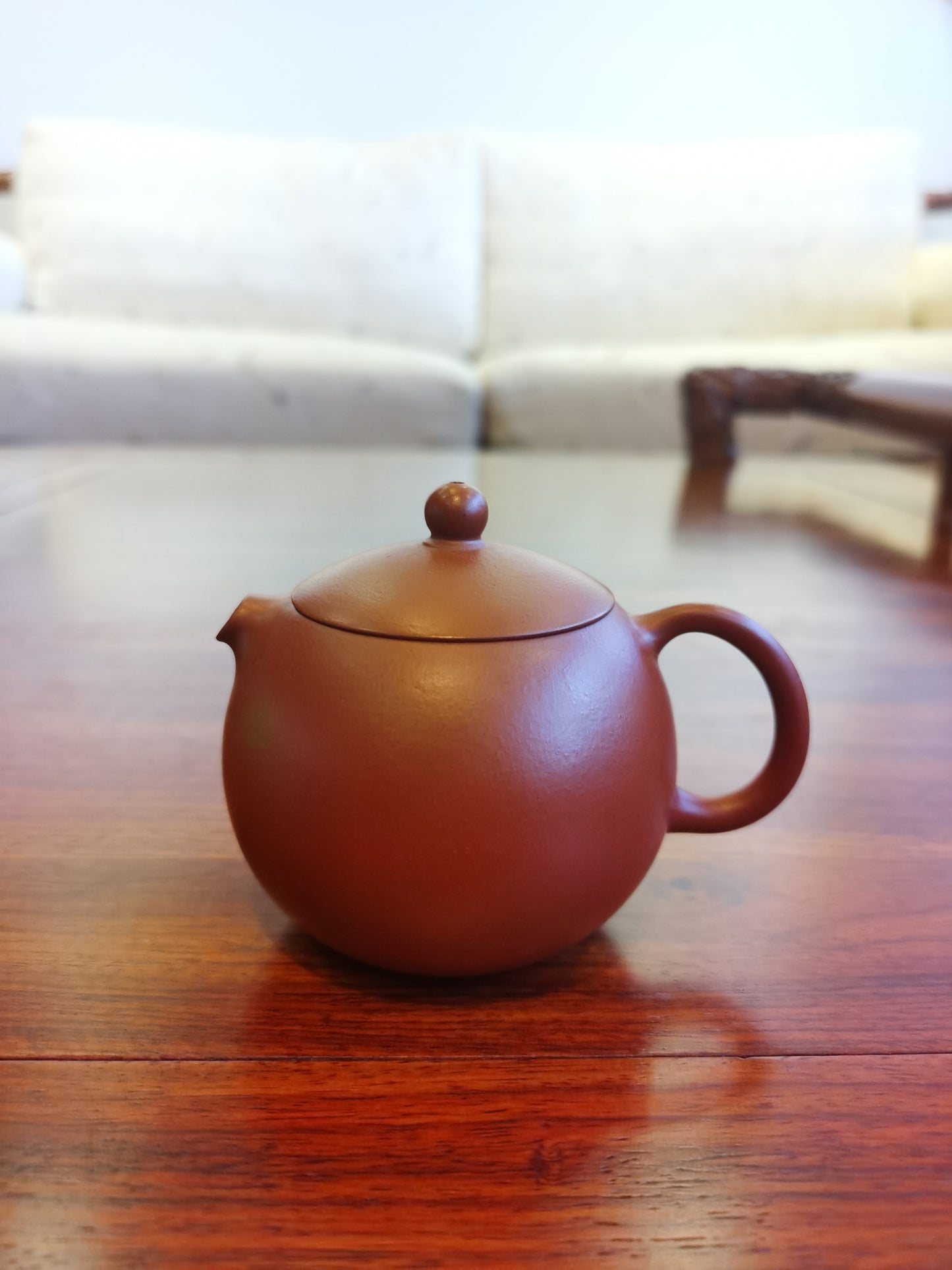 The XiShi (西施) ,150ml, Gu Fa Lian ni (Most Archaic Clay Forming) DaHongPao clay from Yixing HuangLongMine 4,Full handmade(only one is available)