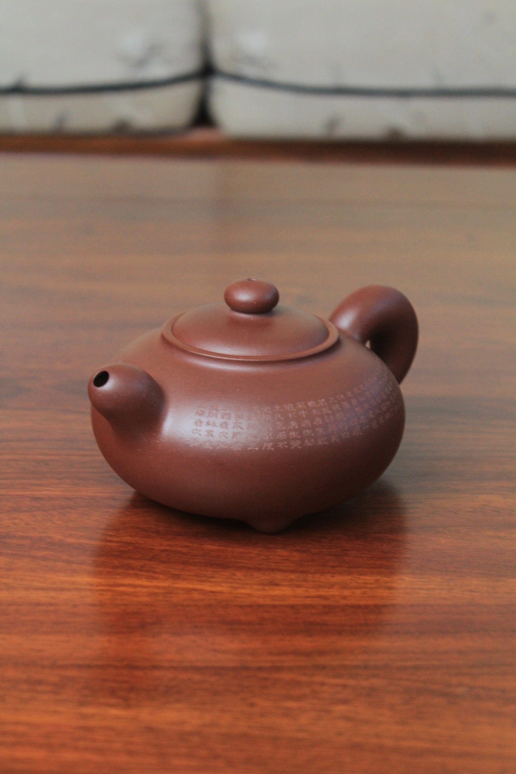 yixing teapot vintage collectible fully handmade right