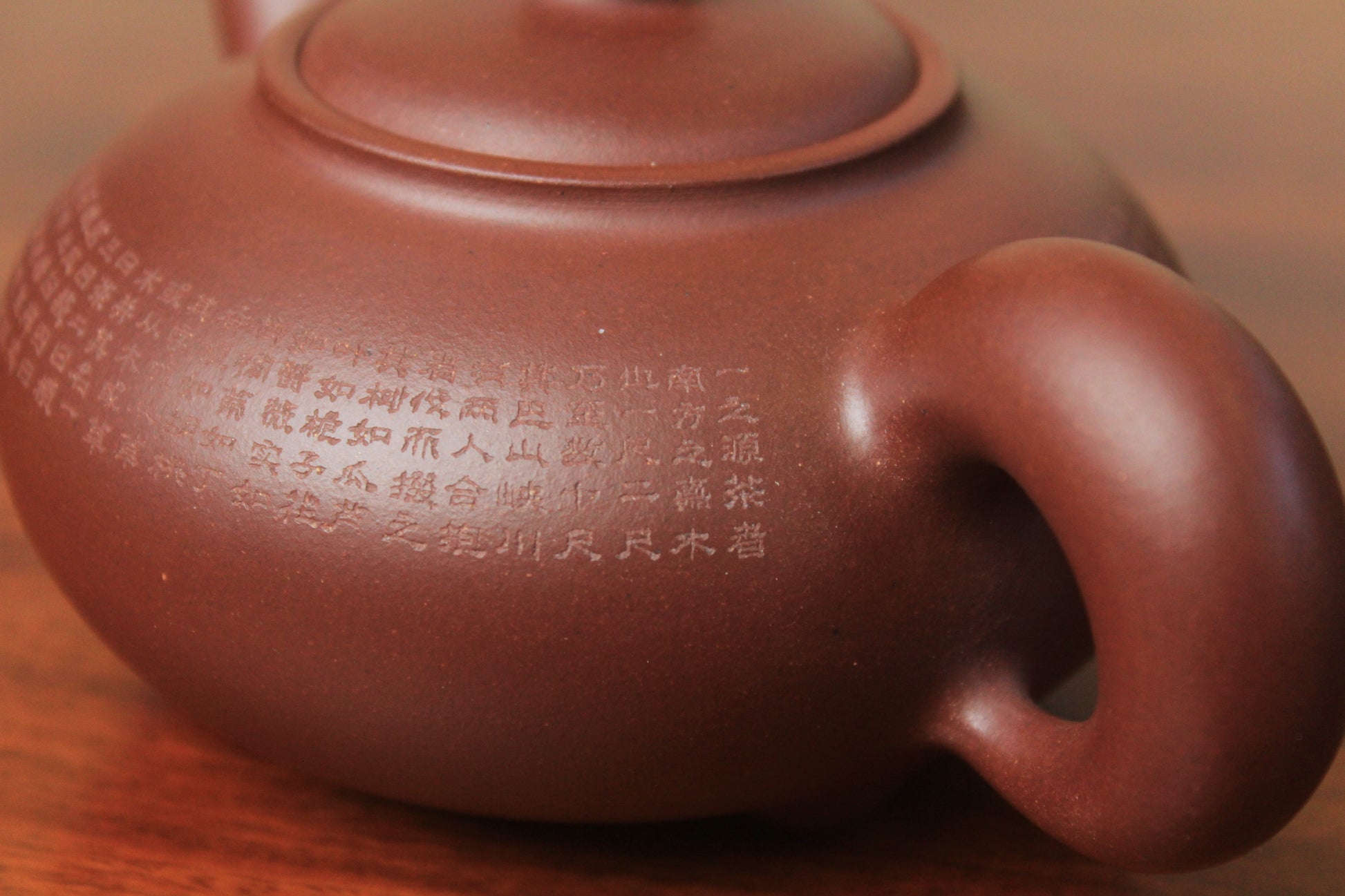 yixing teapot vintage collectible fully handmade carving