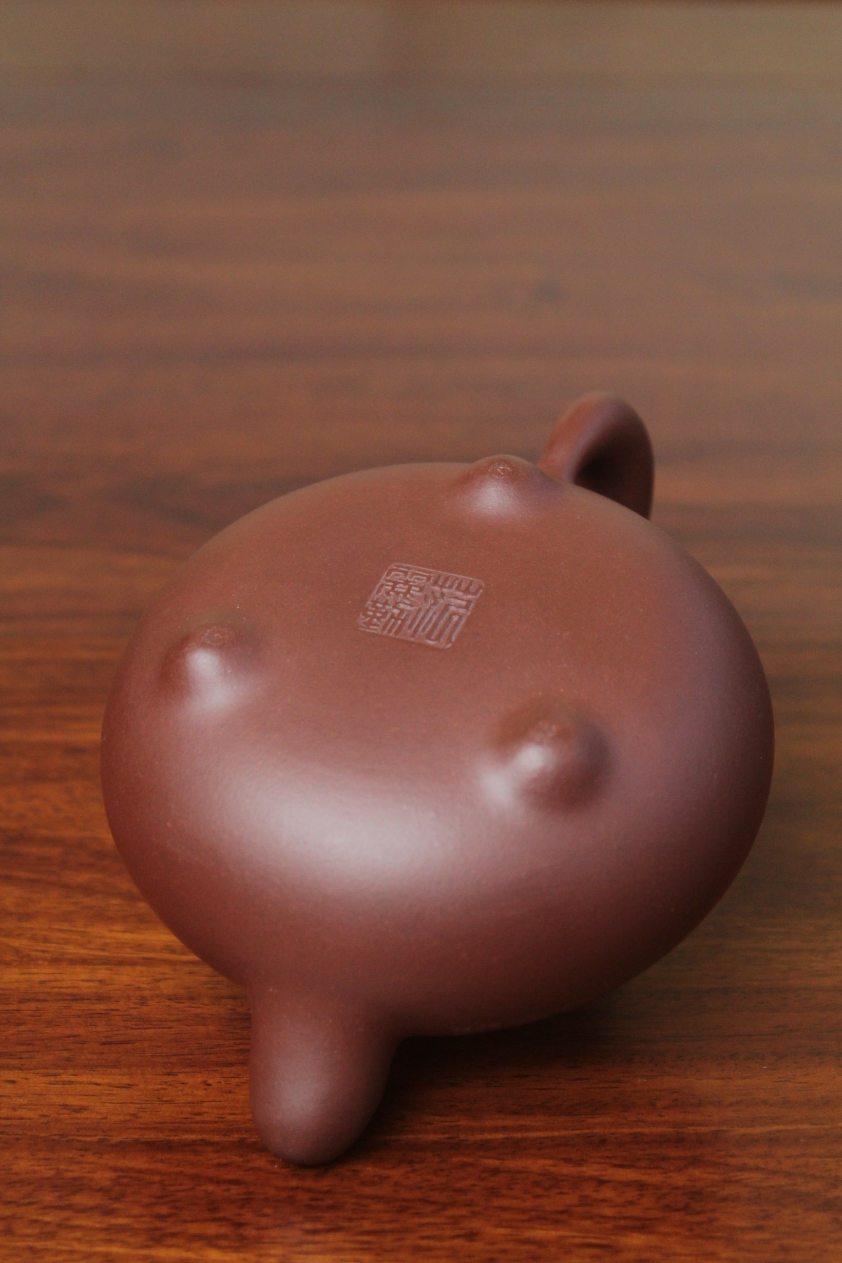 yixing teapot vintage collectible fully handmade bottom