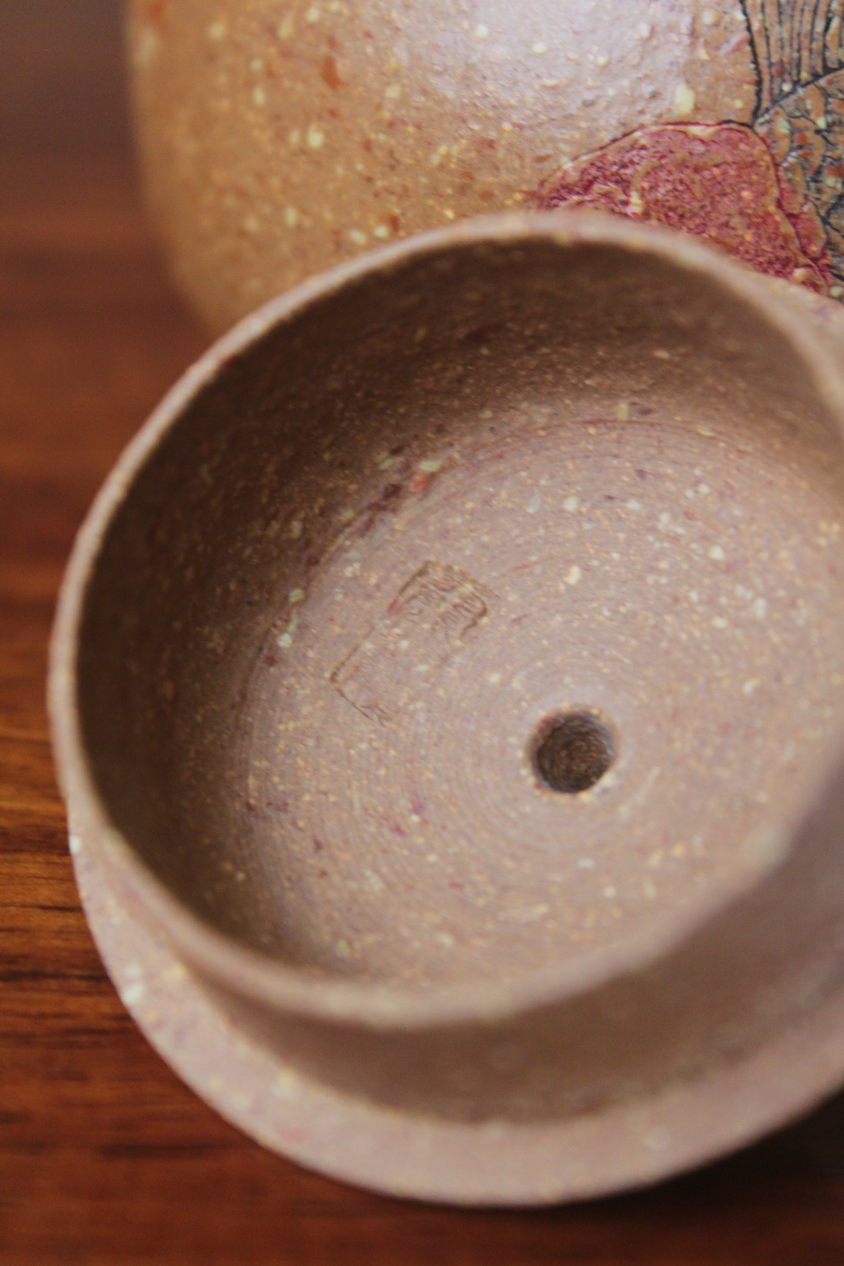 xi shi teapot Yixing clay teapot lid mark