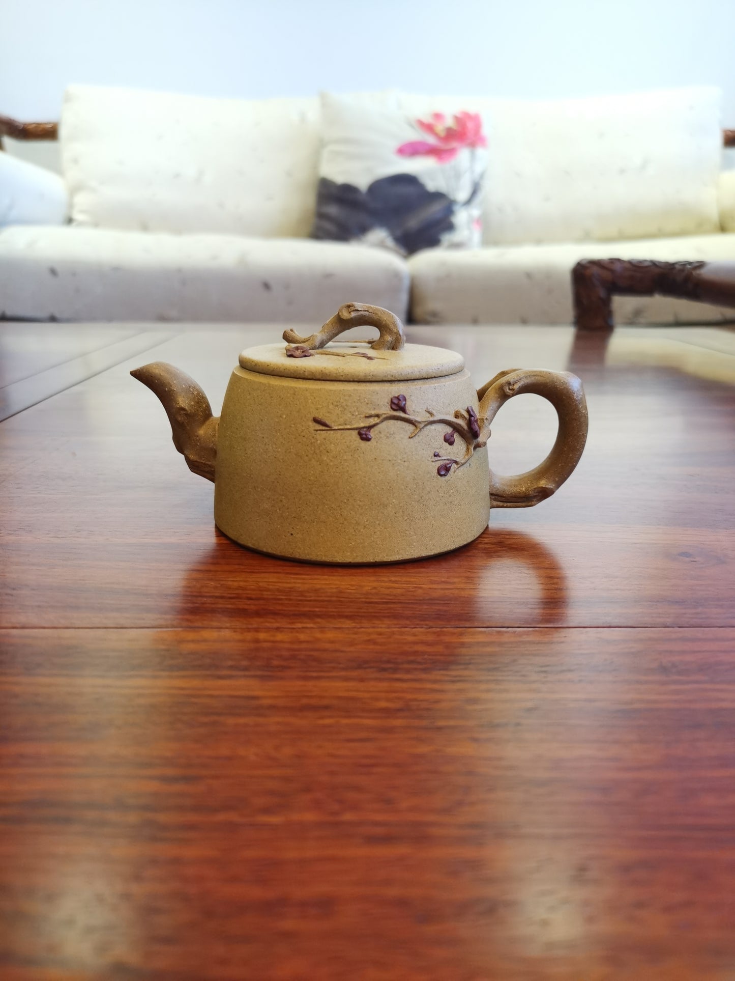 Sweet flower (腊梅花) 180ml yixing teapot authentic yixing duan ni clay full handmade sold to Birgit from Australia