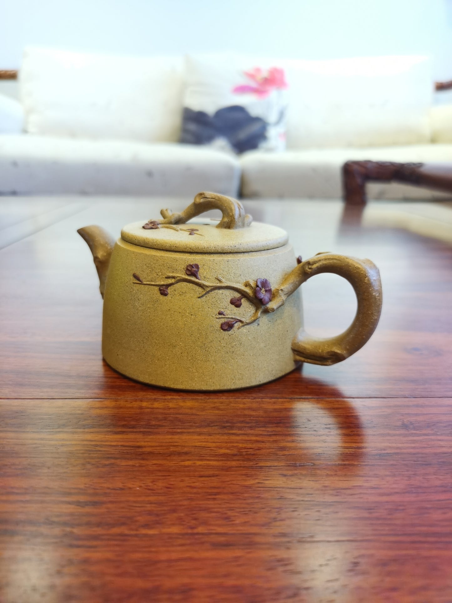 Sweet flower (腊梅花) 180ml yixing teapot authentic yixing duan ni clay full handmade sold to Birgit from Australia