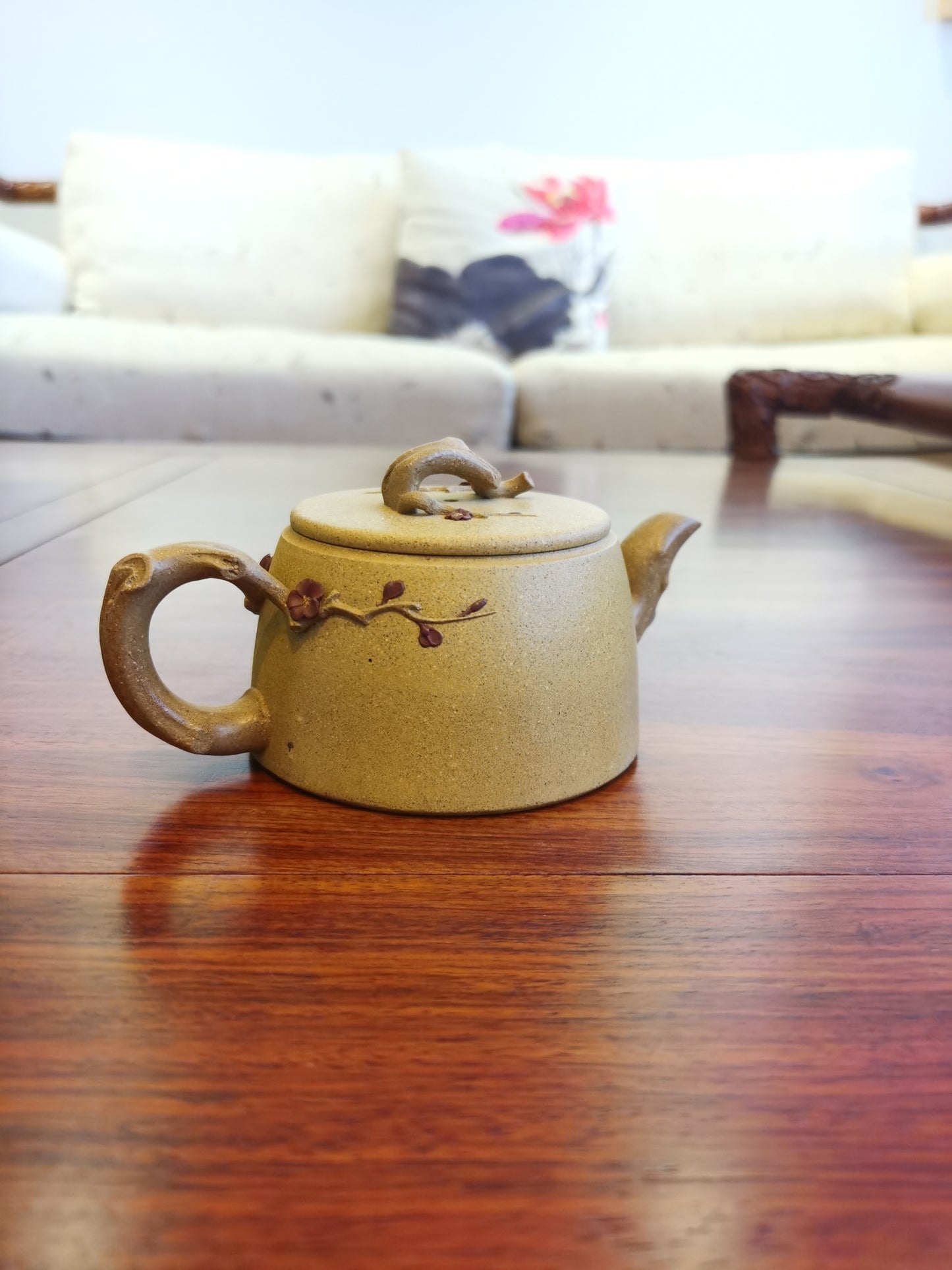 Sweet flower (腊梅花) 180ml yixing teapot authentic yixing duan ni clay full handmade sold to Birgit from Australia