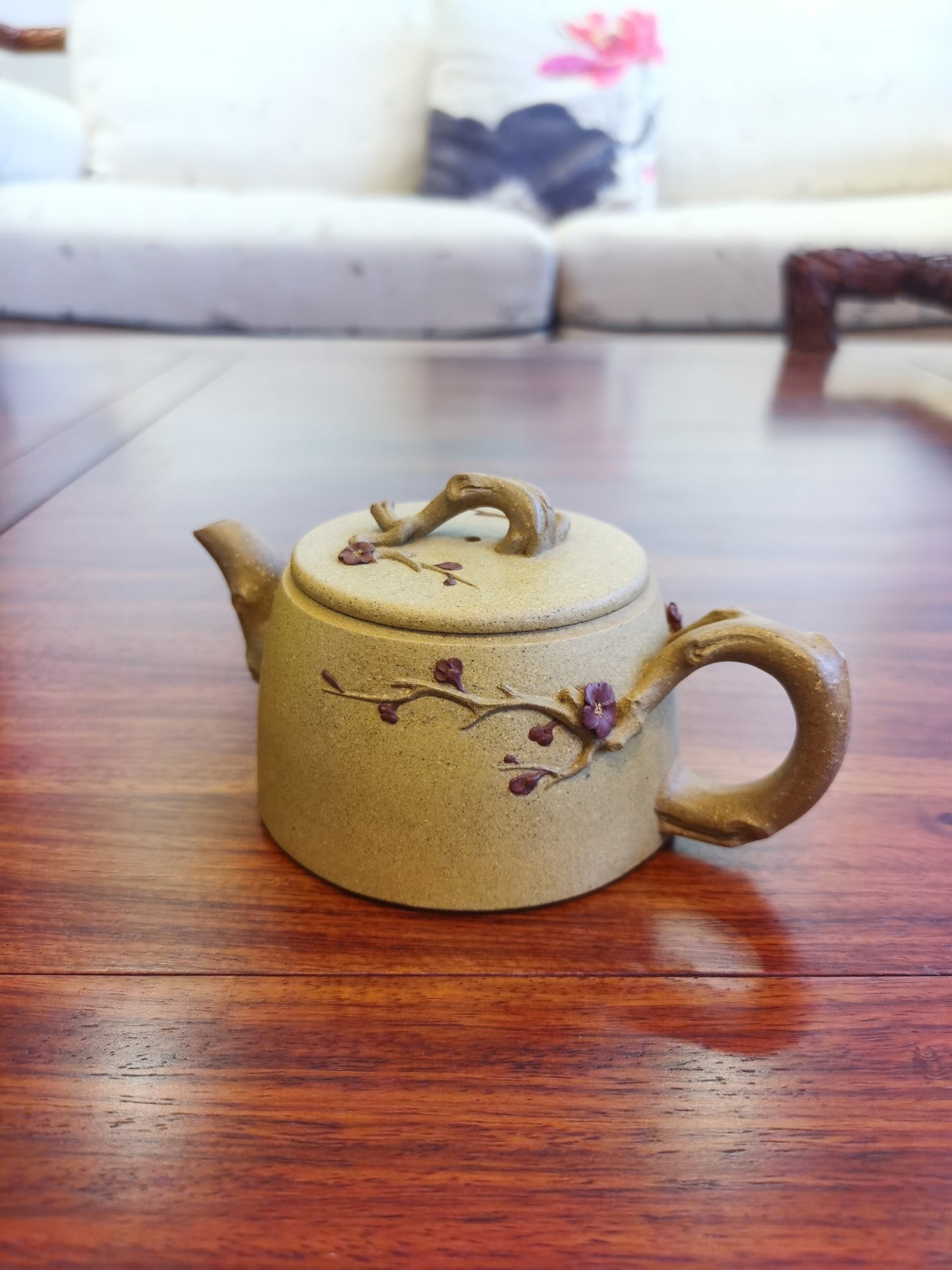 Sweet flower (腊梅花) 180ml yixing teapot authentic yixing duan ni clay full handmade sold to Birgit from Australia