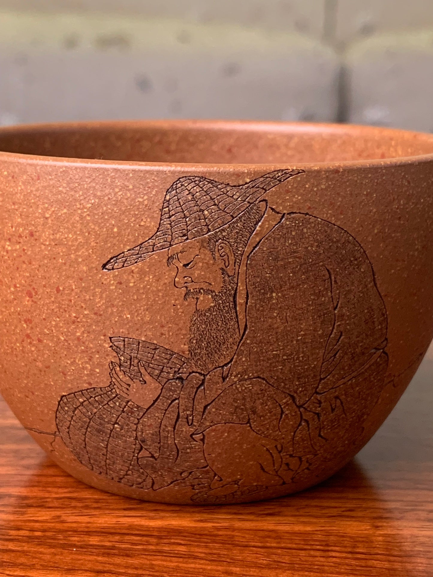 Teacup artwork named fishman details