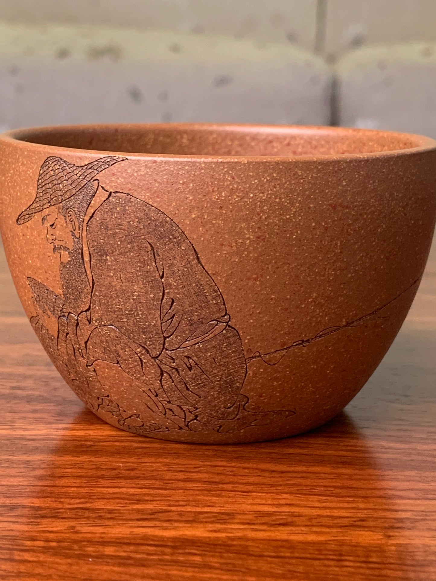Teacup artwork named fishman right detail