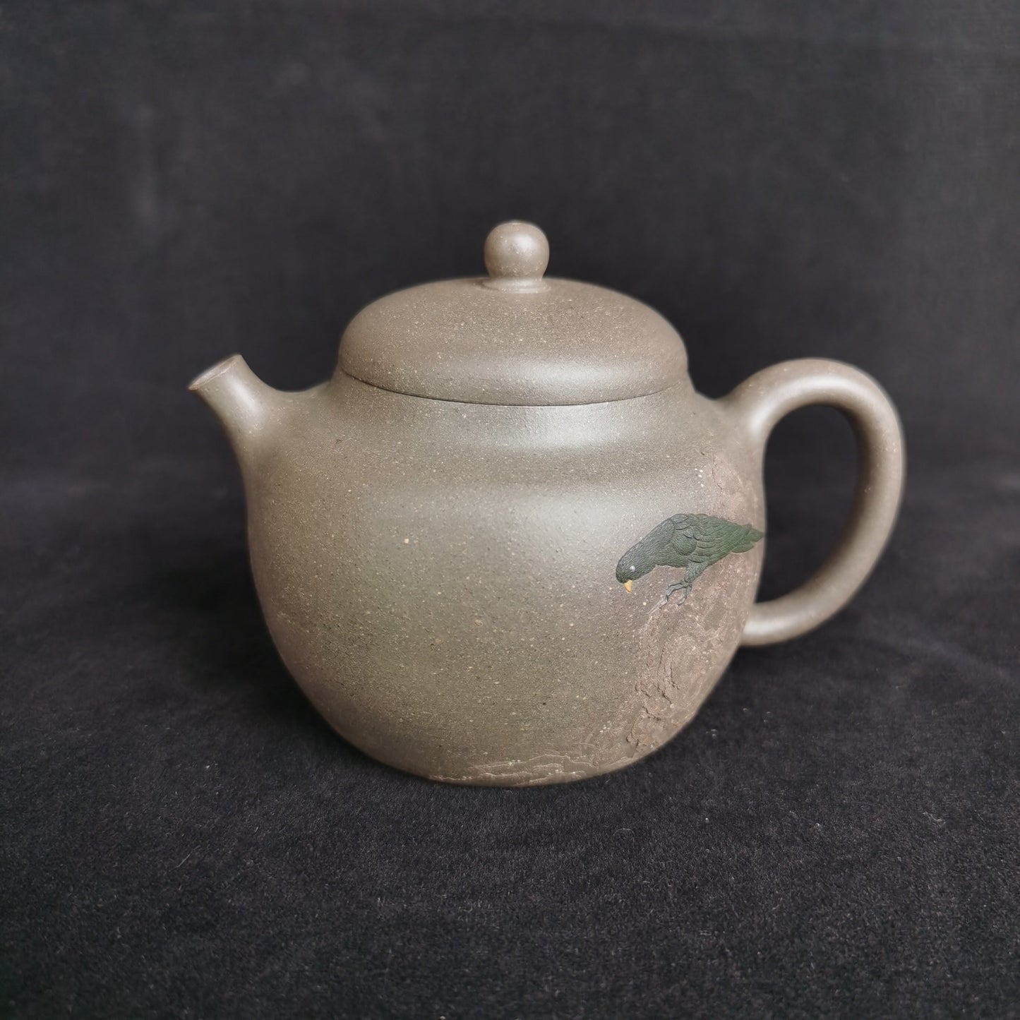 Teapot Artwork parrot from zisha art gallery detail 3 | SiYuTao Teapot