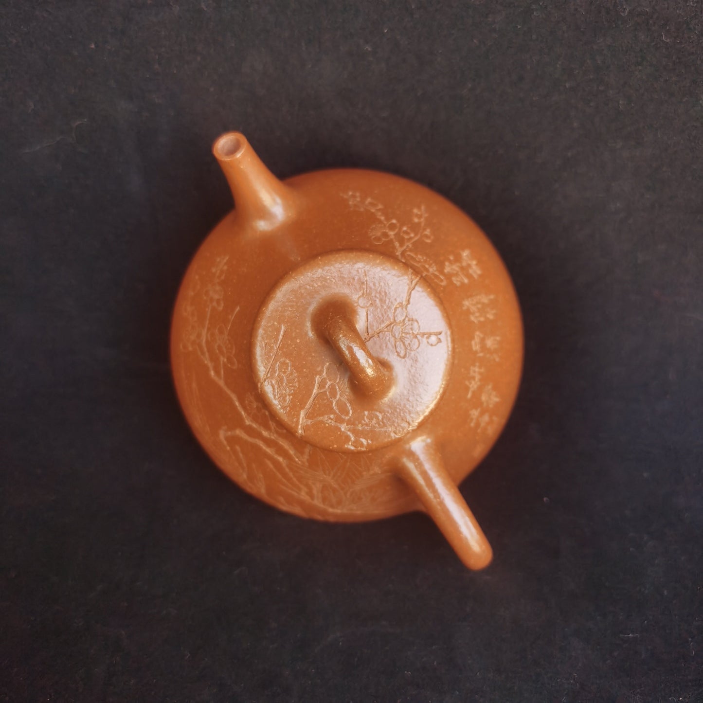 Artistic teapots shi piao from zisha art gallery top detail | SiYuTao Teapot
