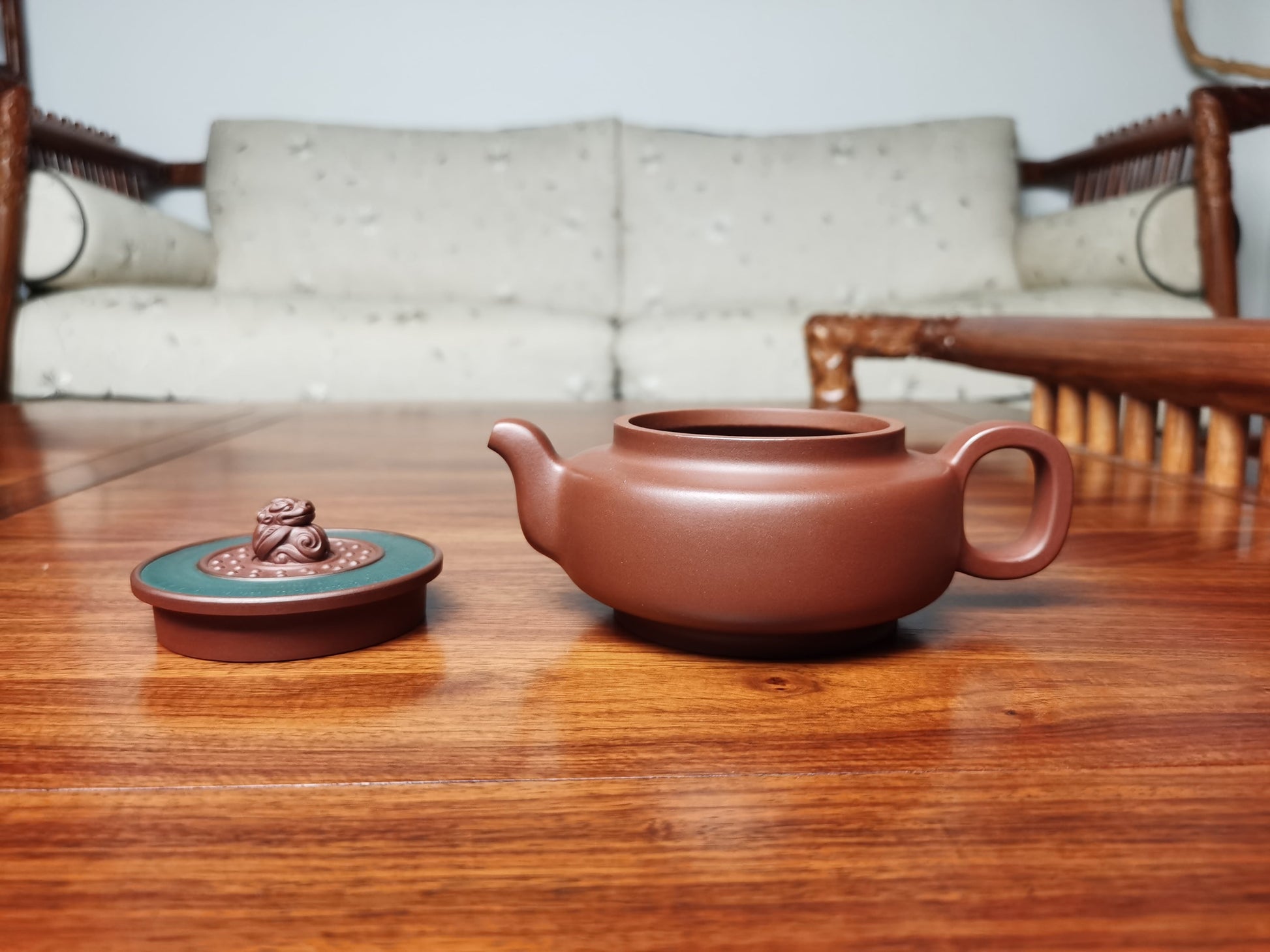 Artwork Yixing teapot Yu Jue 280ml fully handmade - SiYuTao Teapot