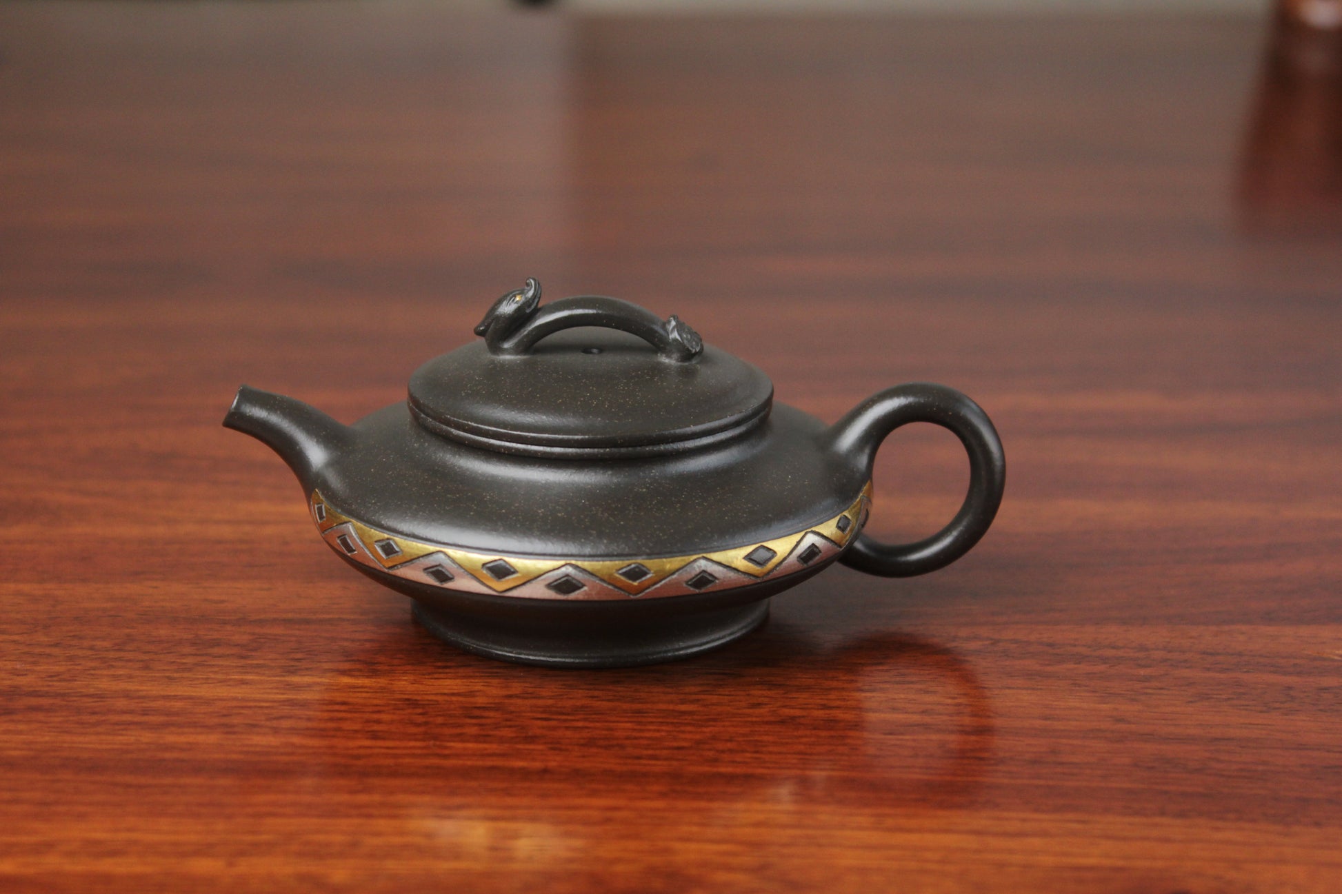 chinese pot made with purple clay from yixing zisha art gallery