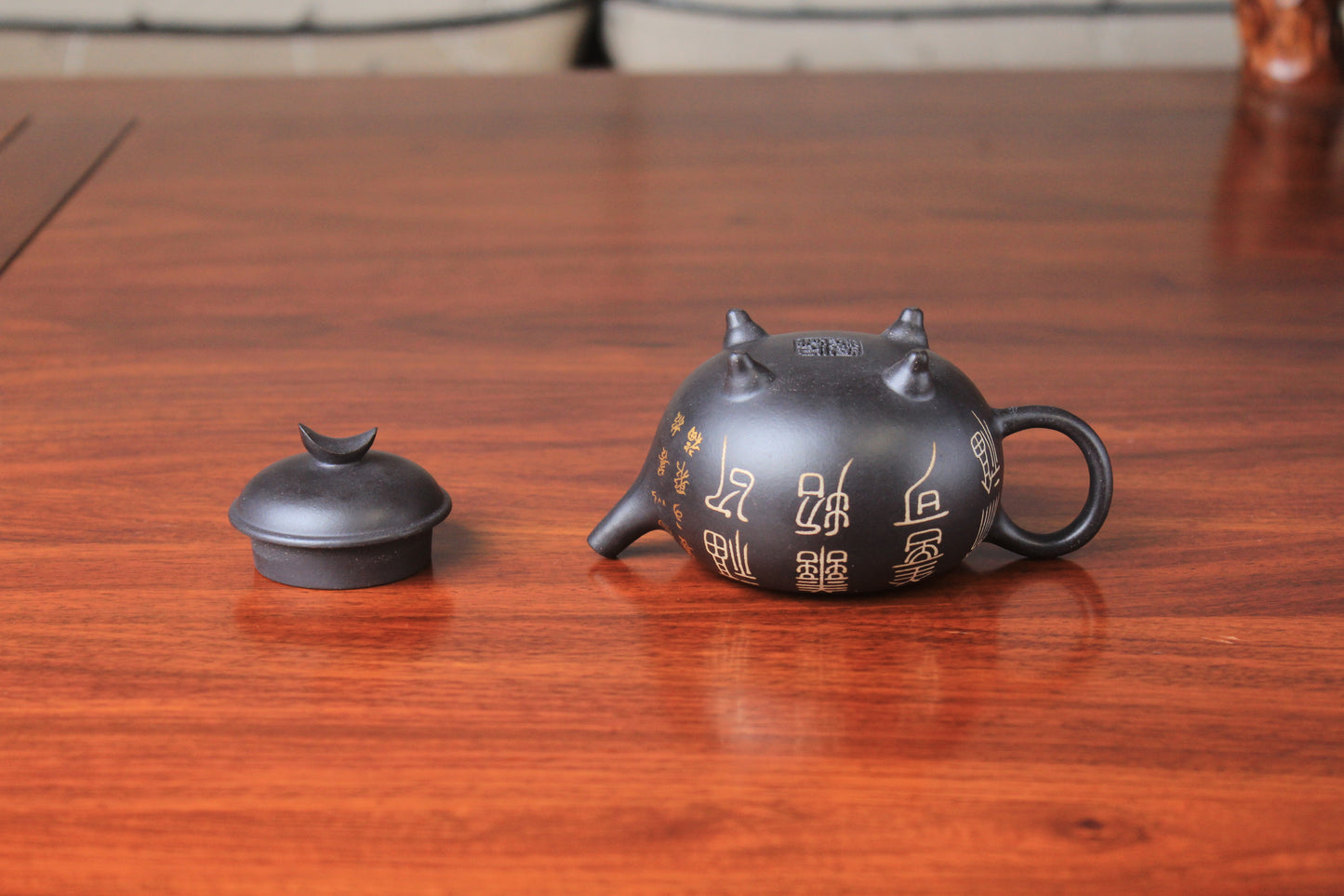 Yixing teapot Ming Yue Reduction Burning & handmade 140ml