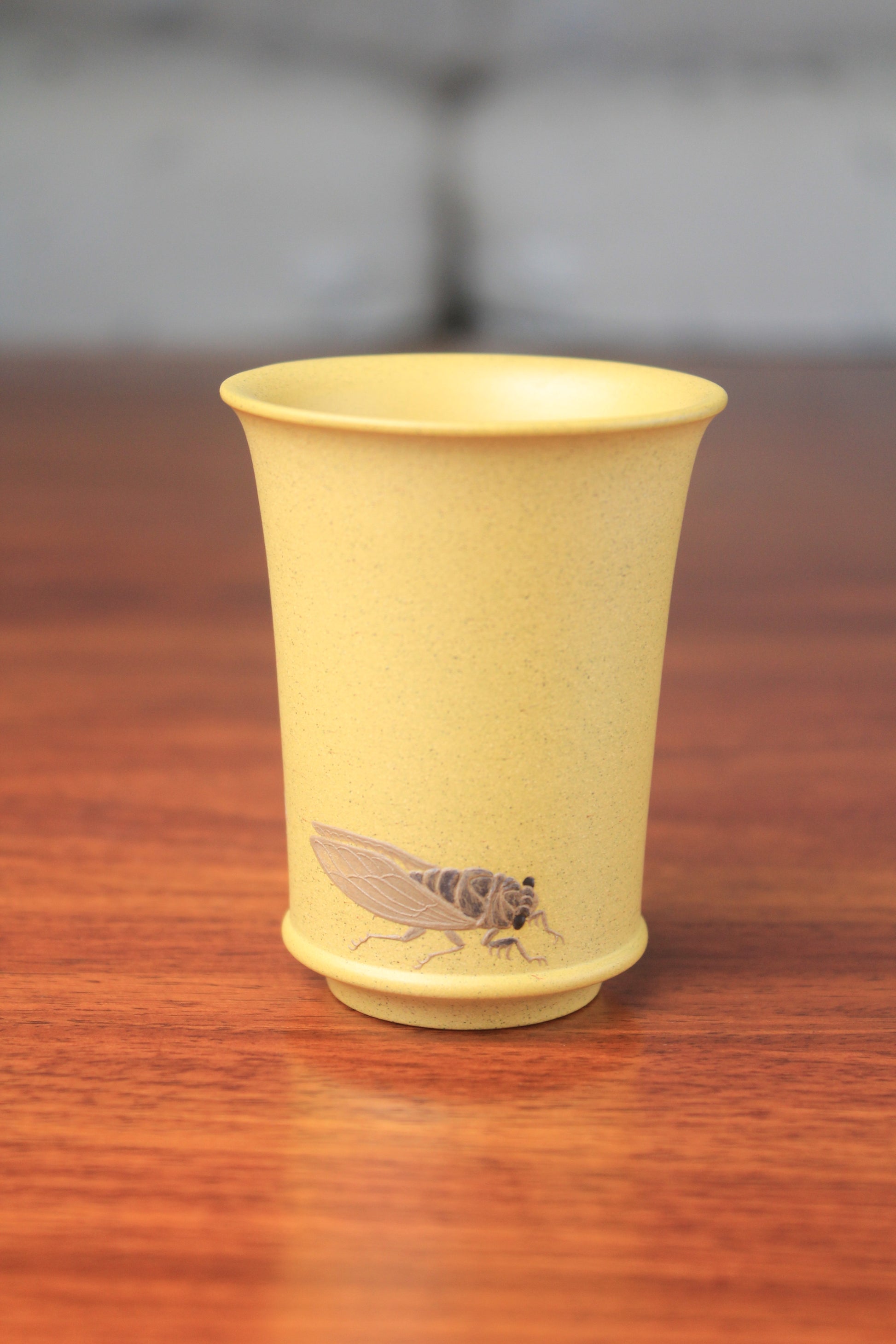 2 detail of Clay teacup on the table