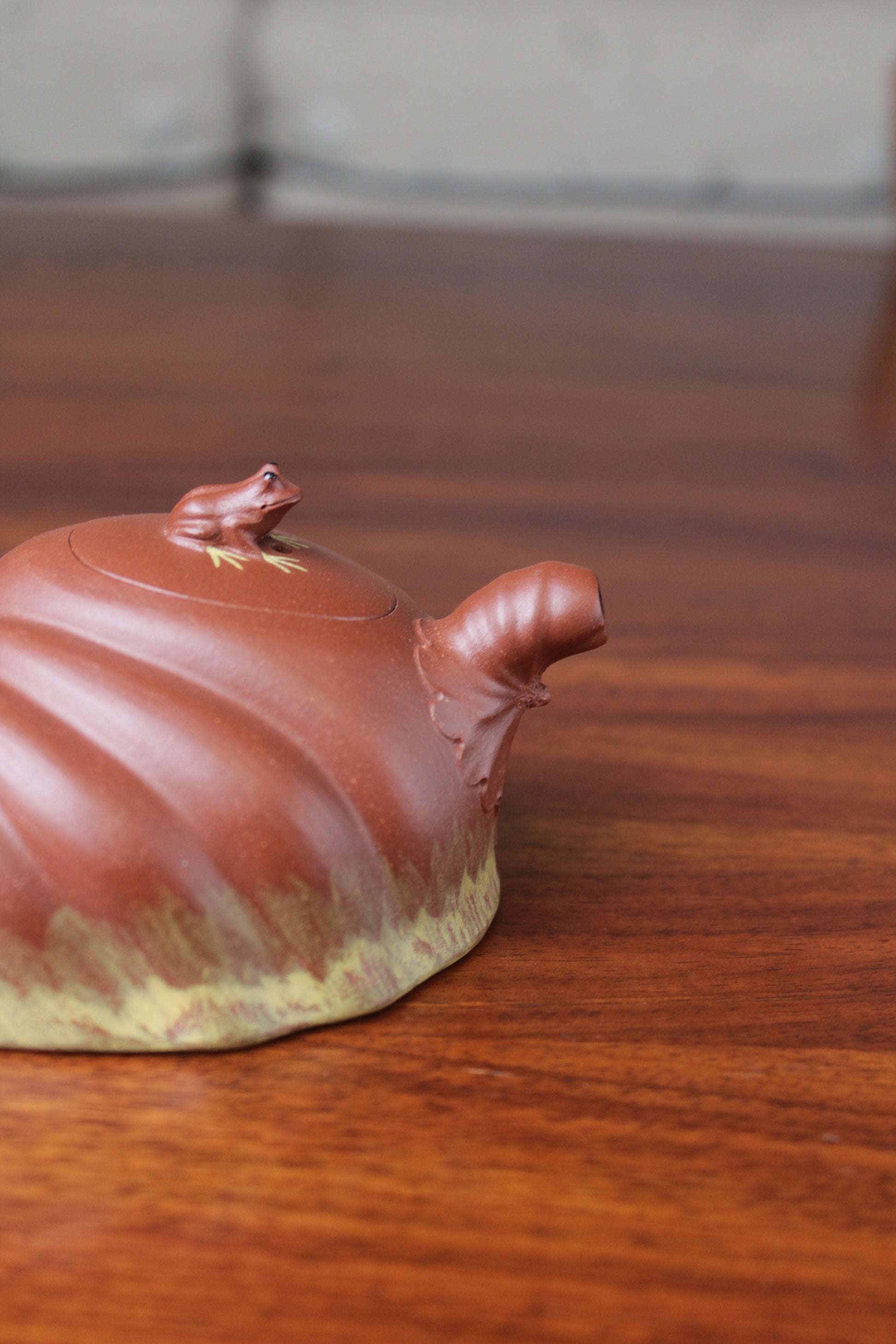 Spout of the Collectible teapot, handmade by teapot artist