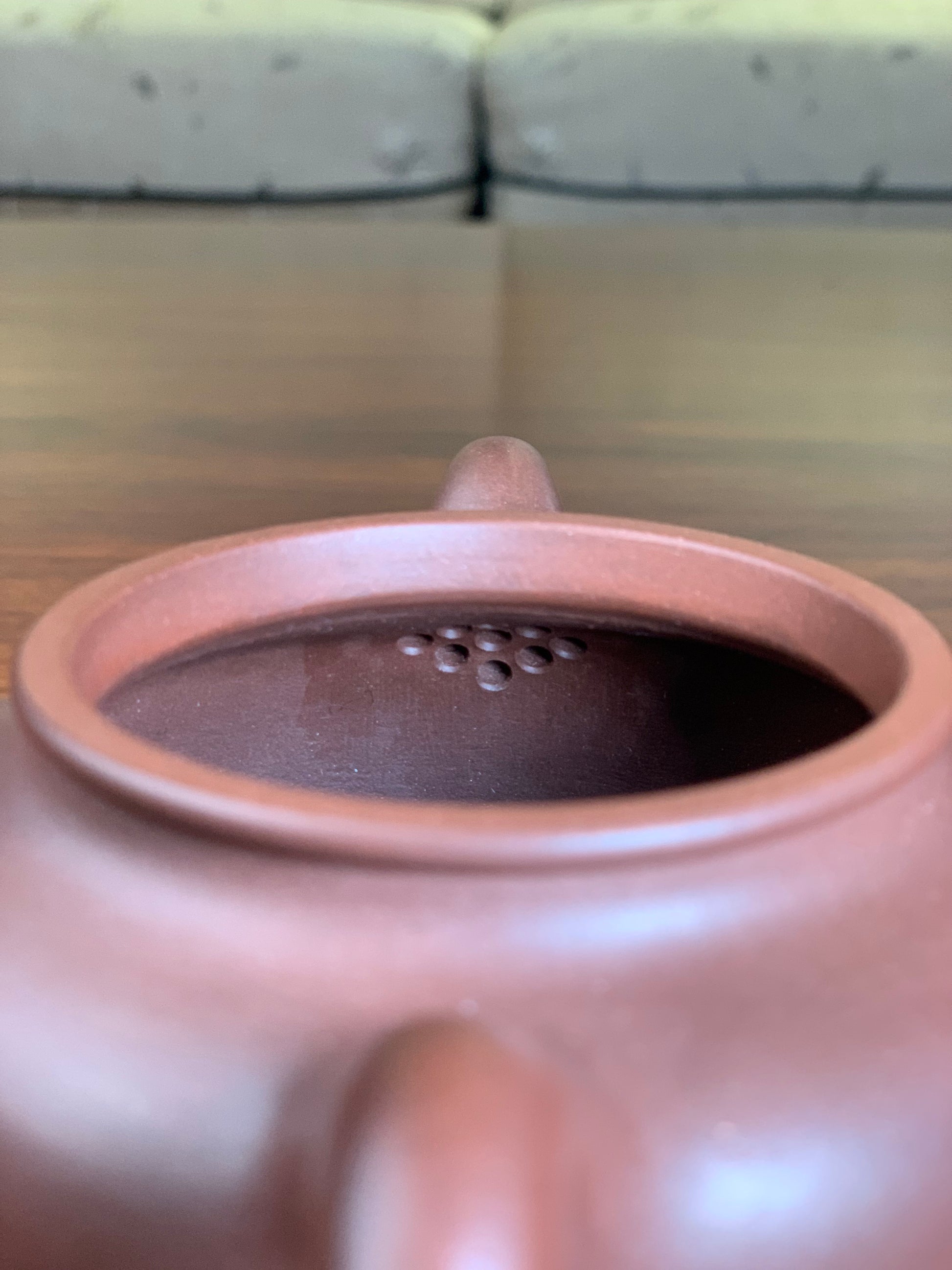 handmade yixing teapot artwork named duo zhi