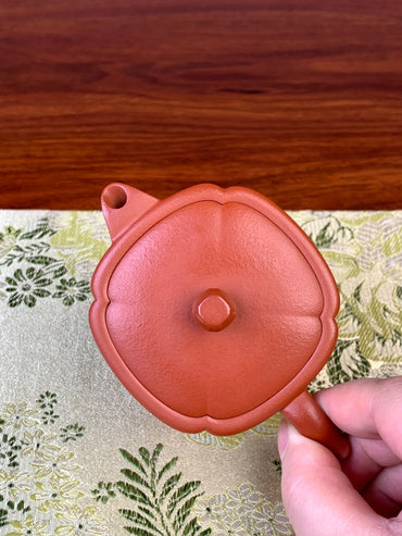 looking down the teapot lid