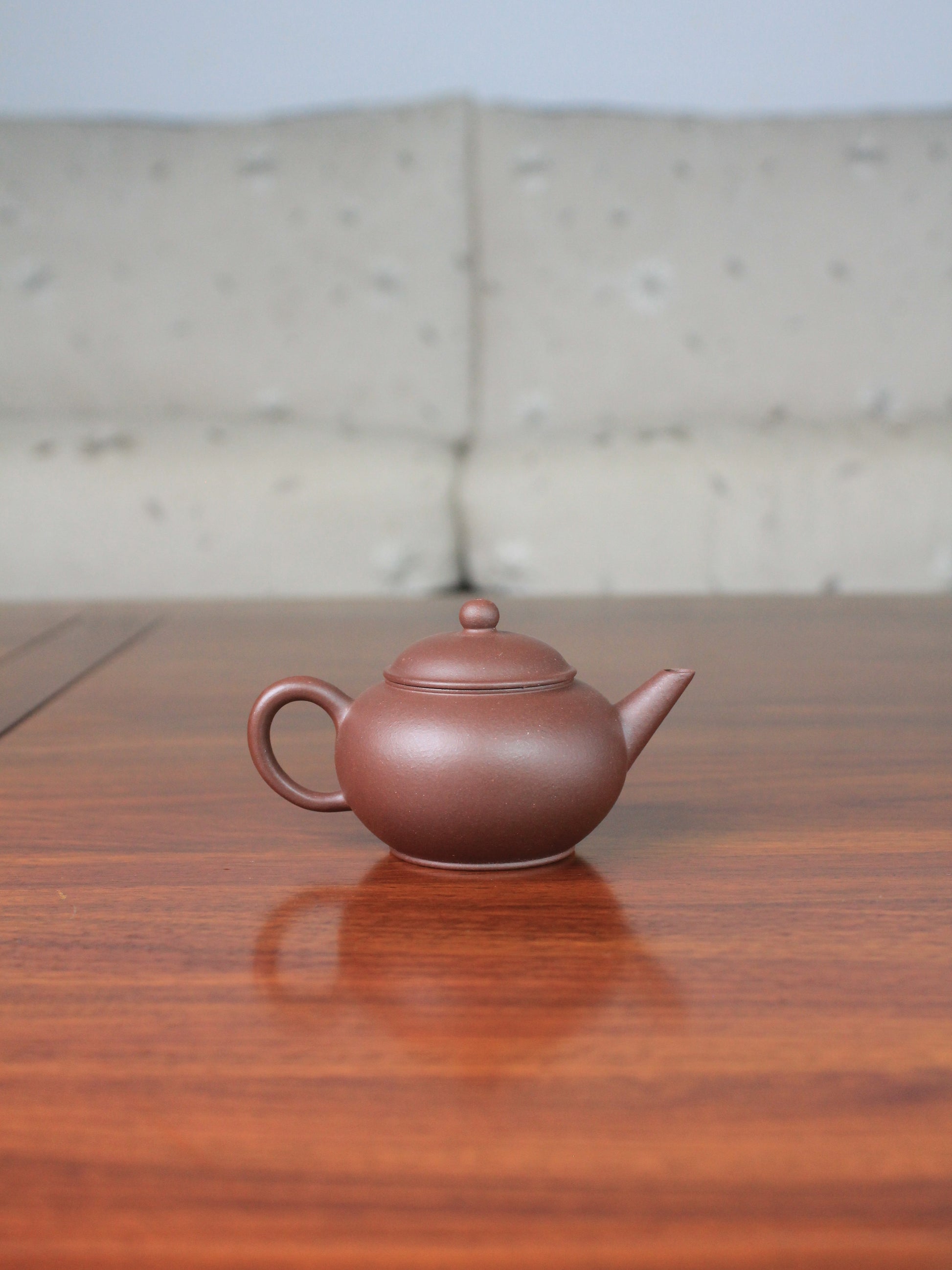 back of Chinese Teapot for loose-leaf tea