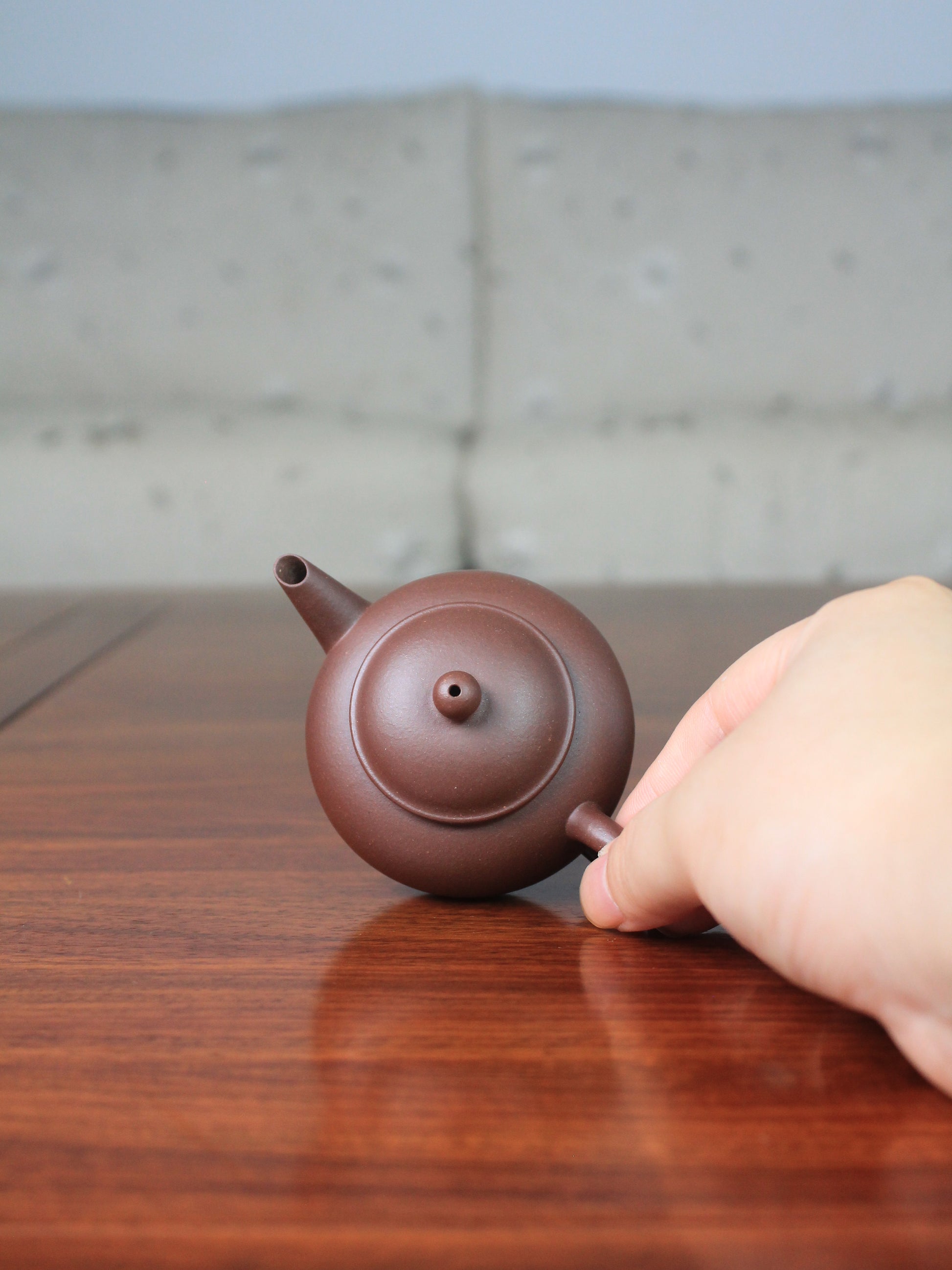 Top view of Chinese Teapot for loose-leaf tea