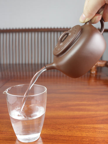 Yixing teapot tuo yuan fully handmade 195ml Lao zi ni zisha clay