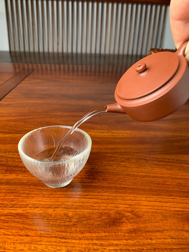 the perfect pour of the small yixing teapot han wa