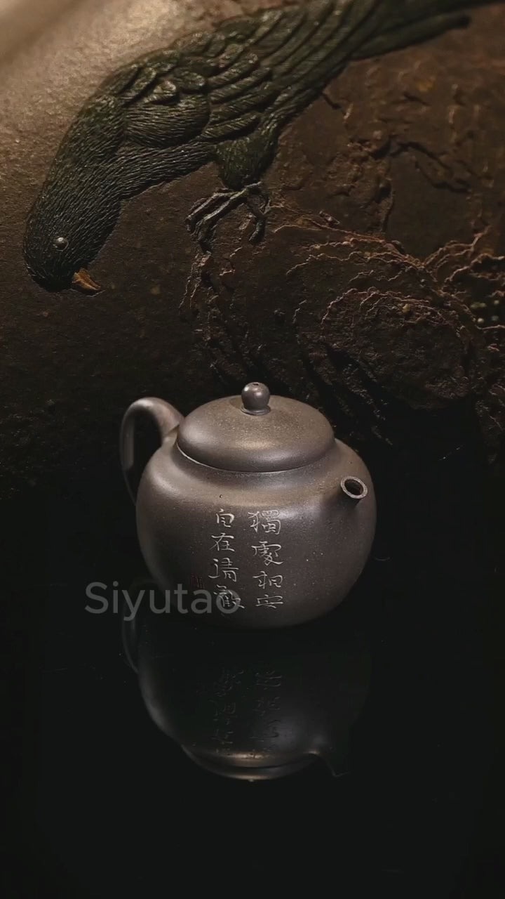 Teapot Artwork parrot from zisha art gallery videos | SiYuTao Teapot