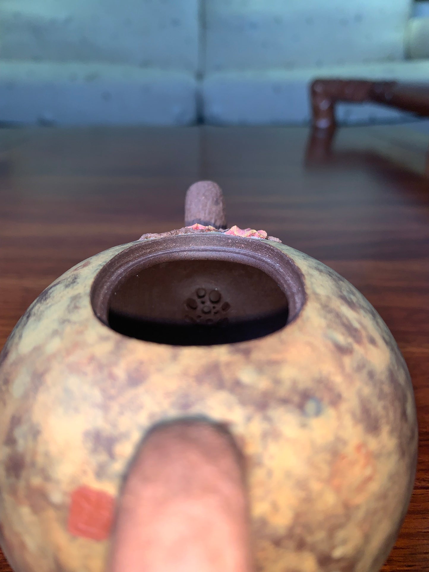 yixing teapot handmade by artist collectible filter