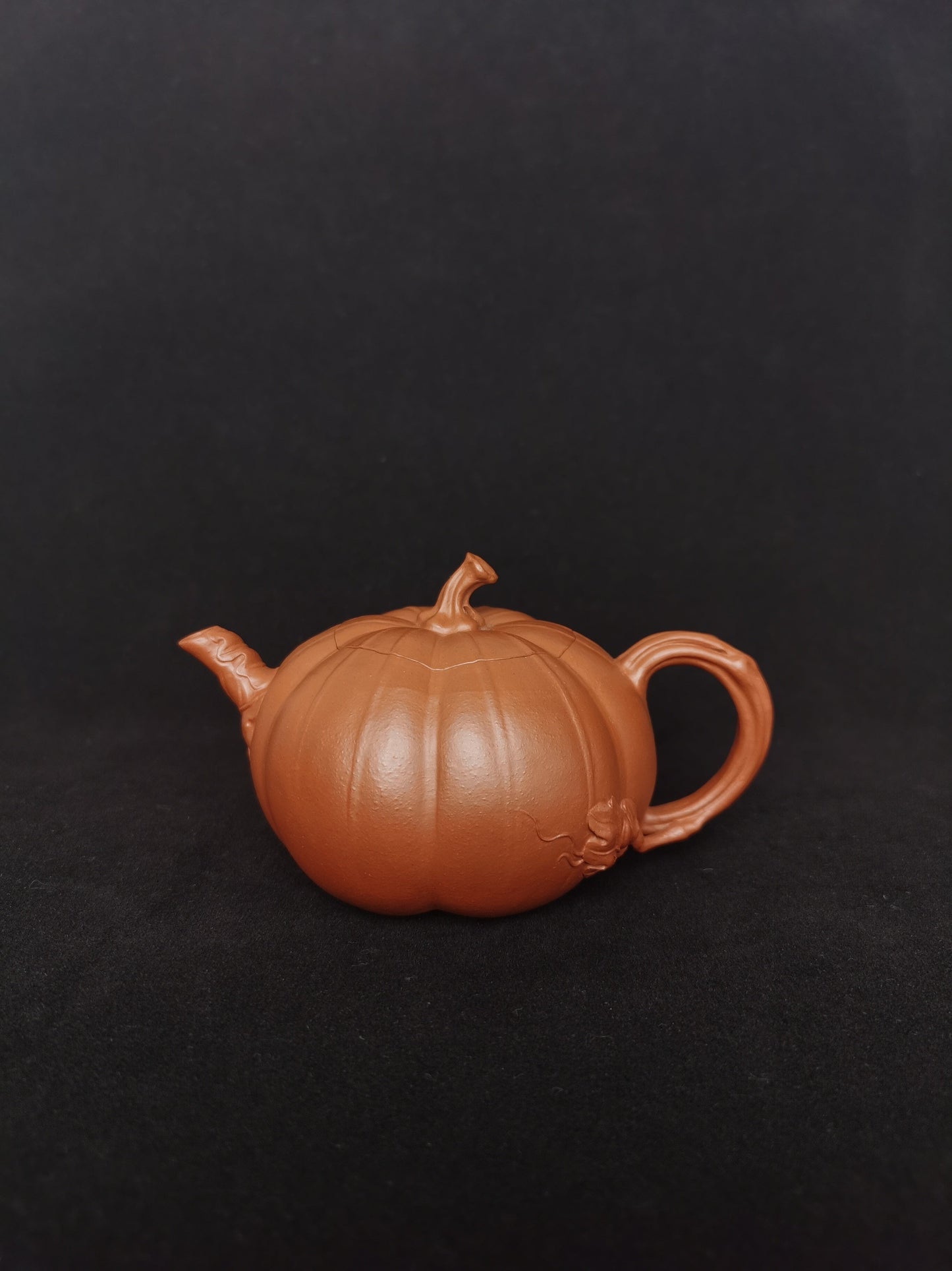 Pumpkin teapots vintage collectible teapot front
