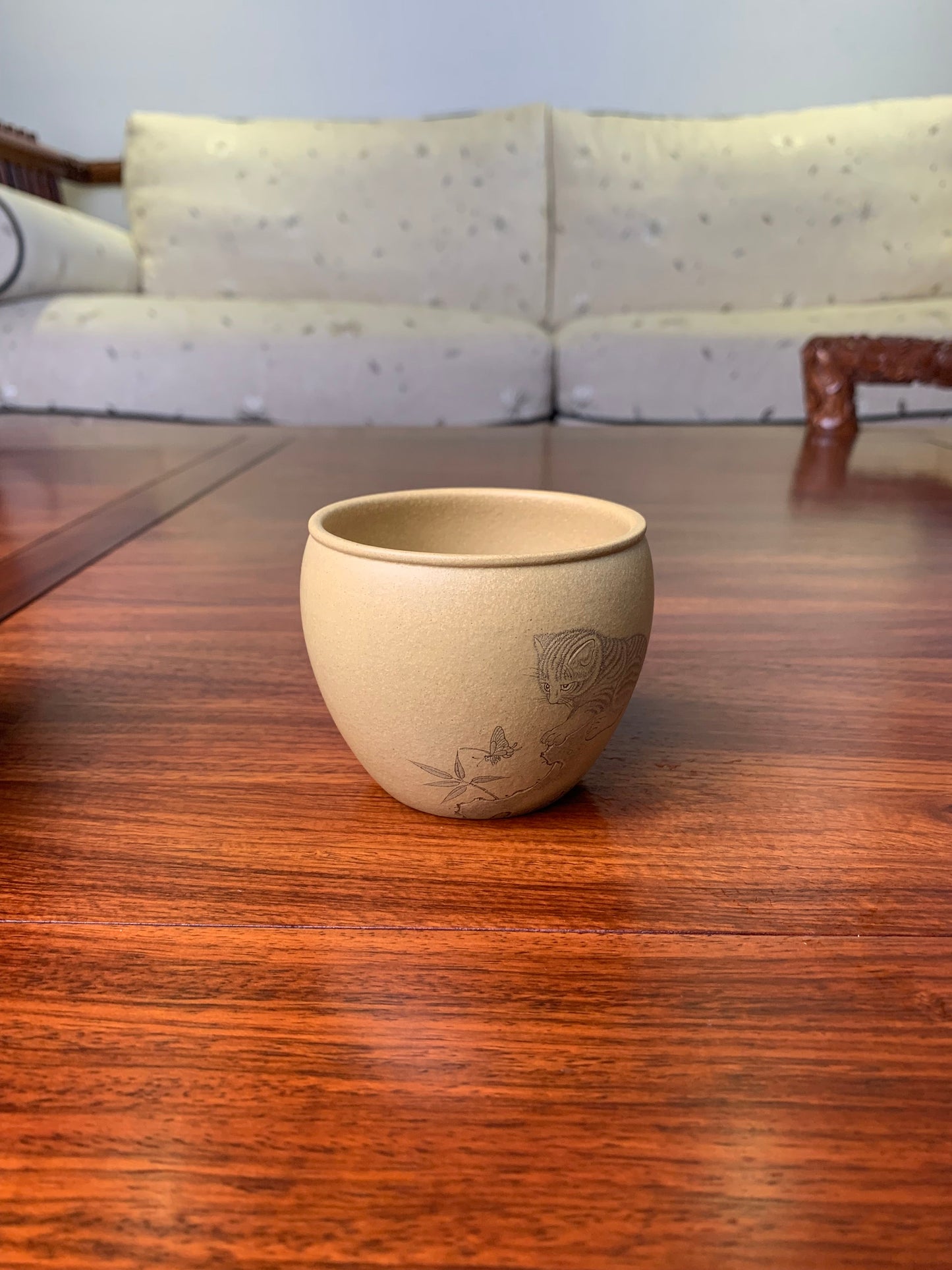 yixing teacup named cat left