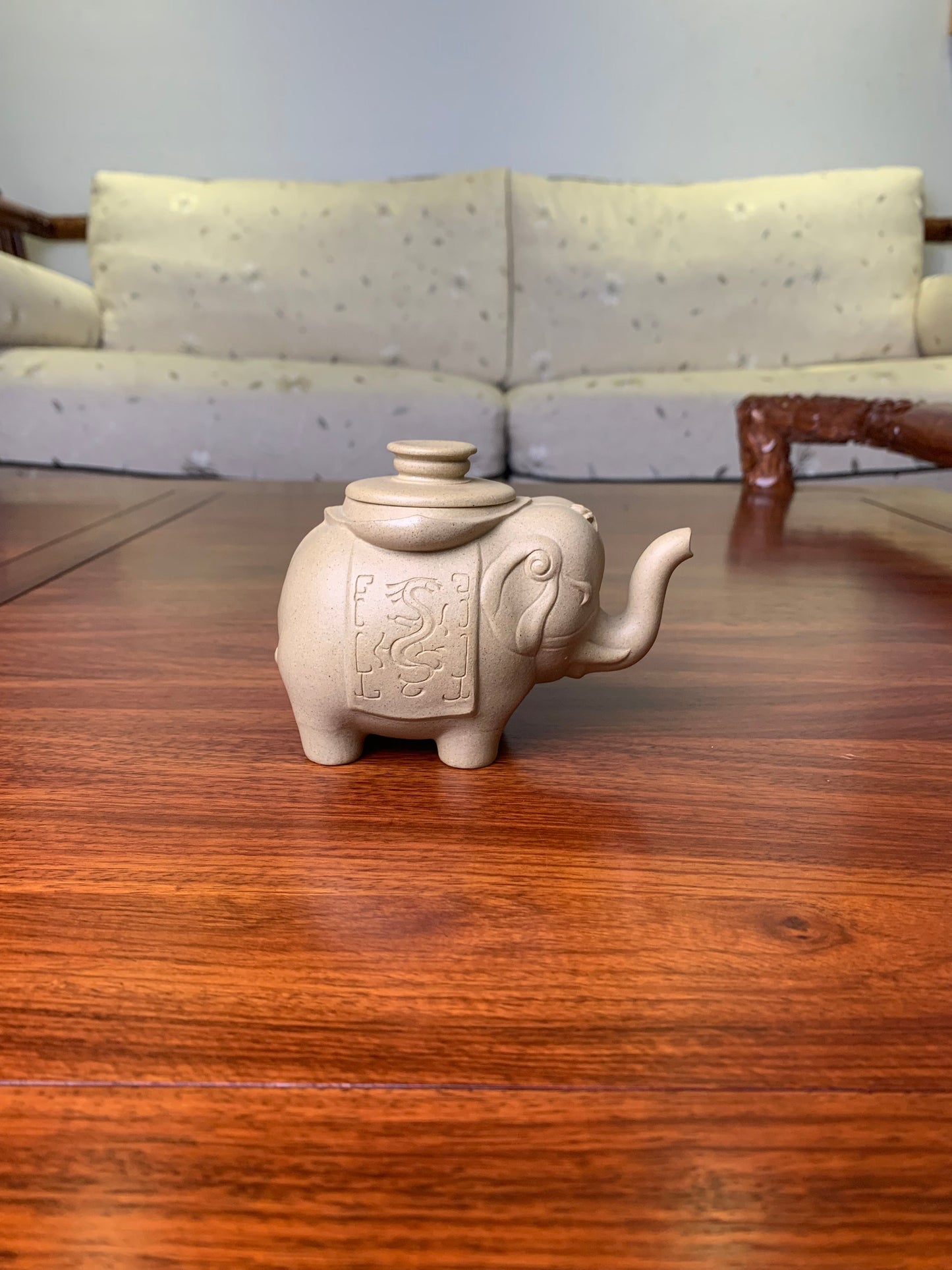 cute elephant clay teapot 190ml