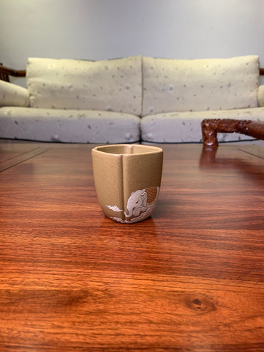 yixing teacup elephant side