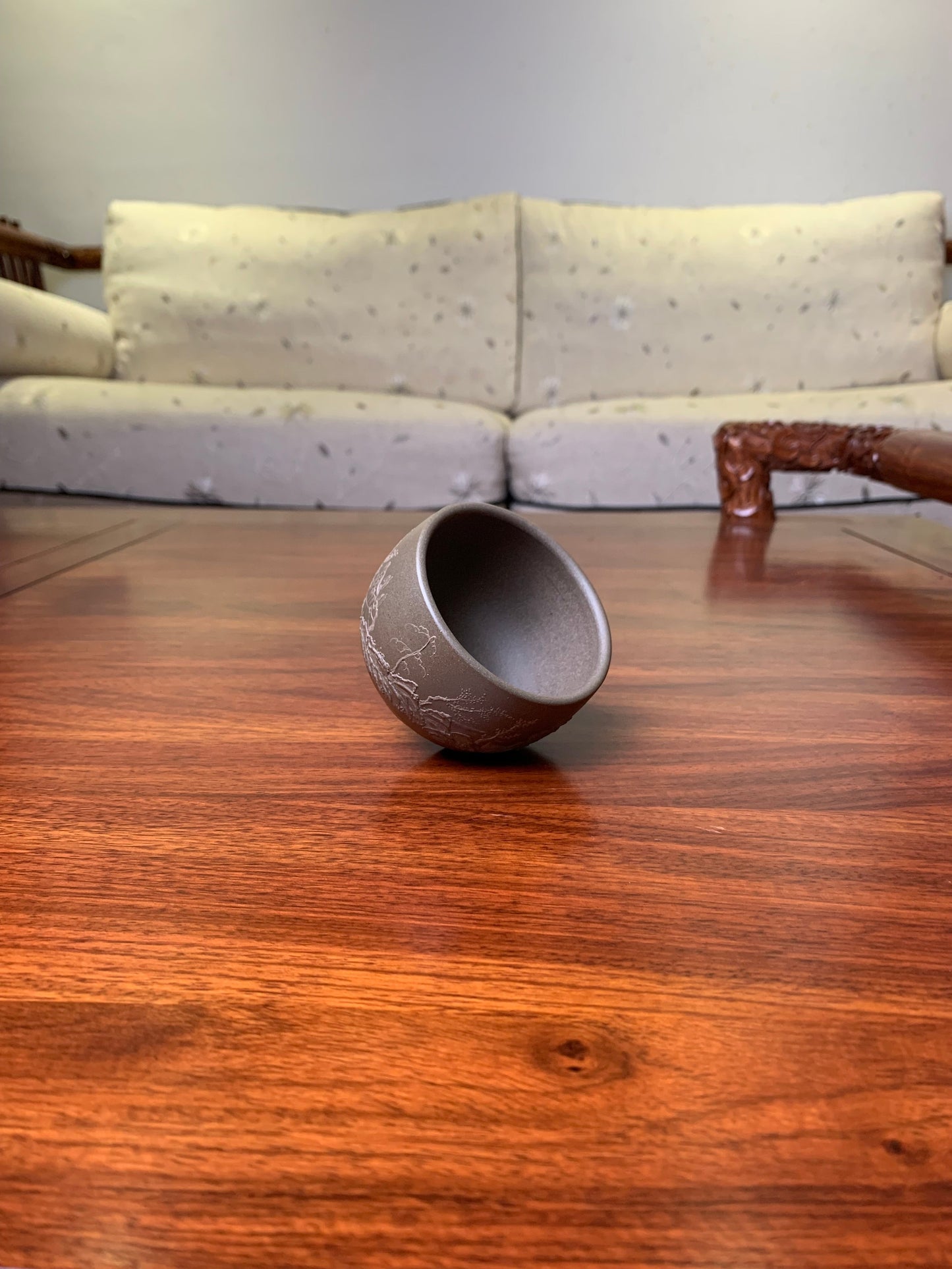 Yixing Teacup named shan shui top