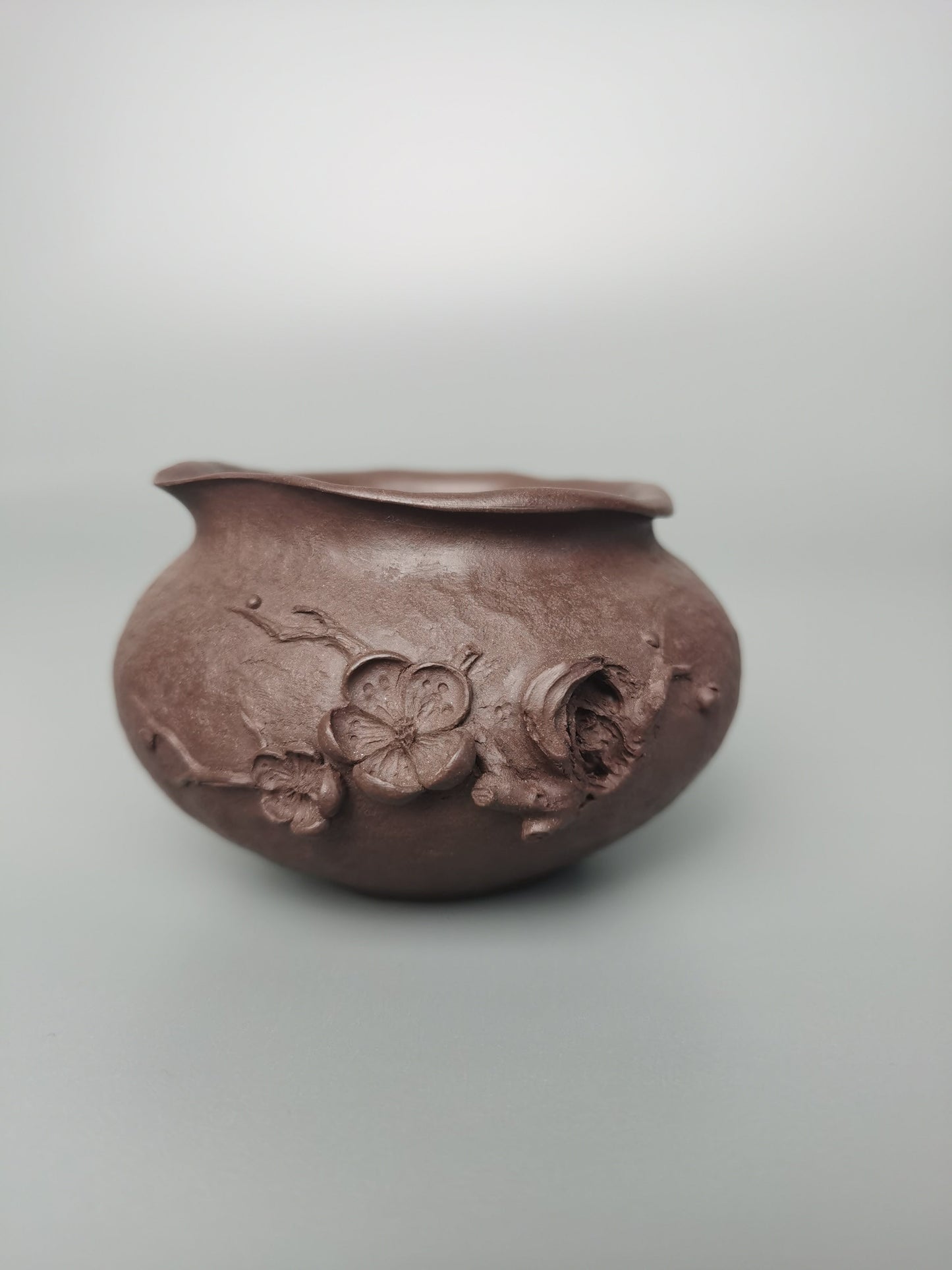 yixing teacup named bloom vintage style details