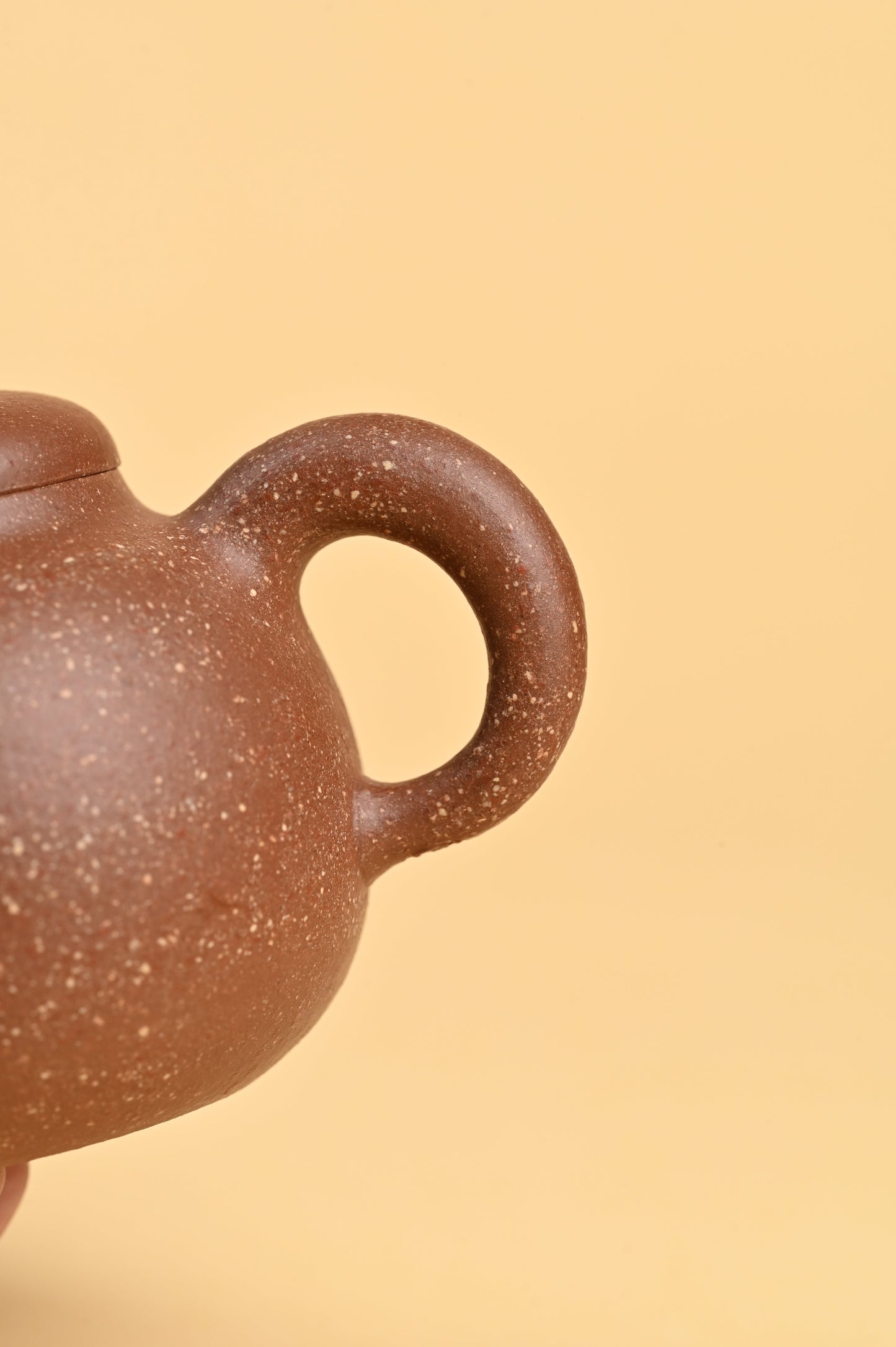 yixing teapot handmade from zisha art gallery handle