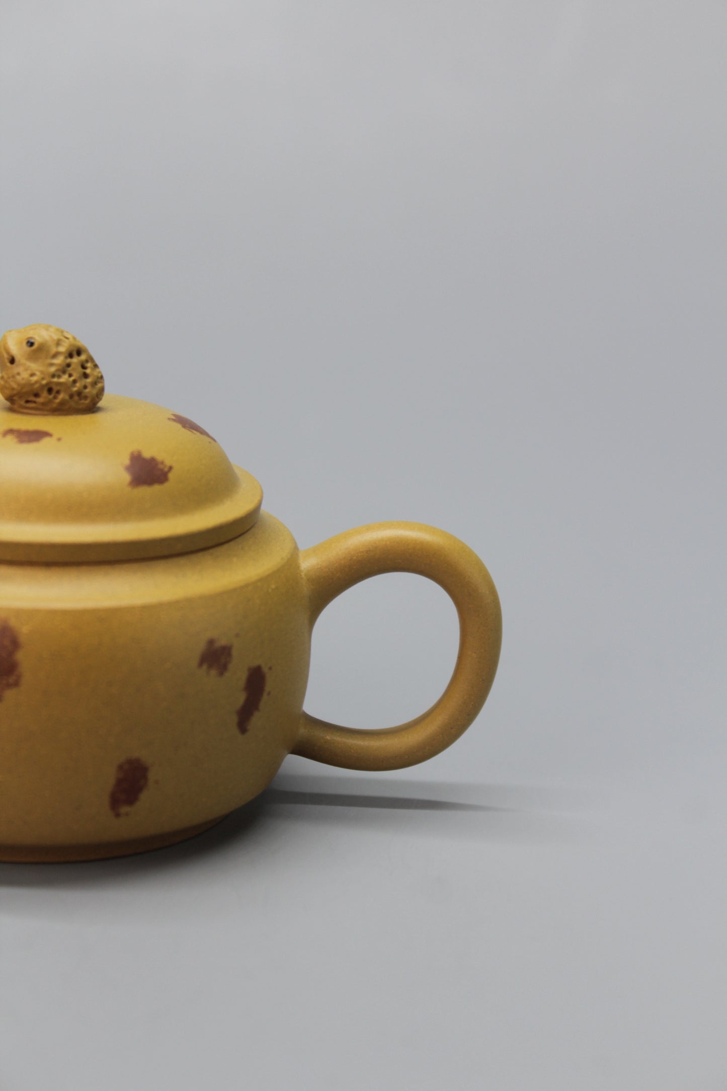 A cute small teapot for one handle
