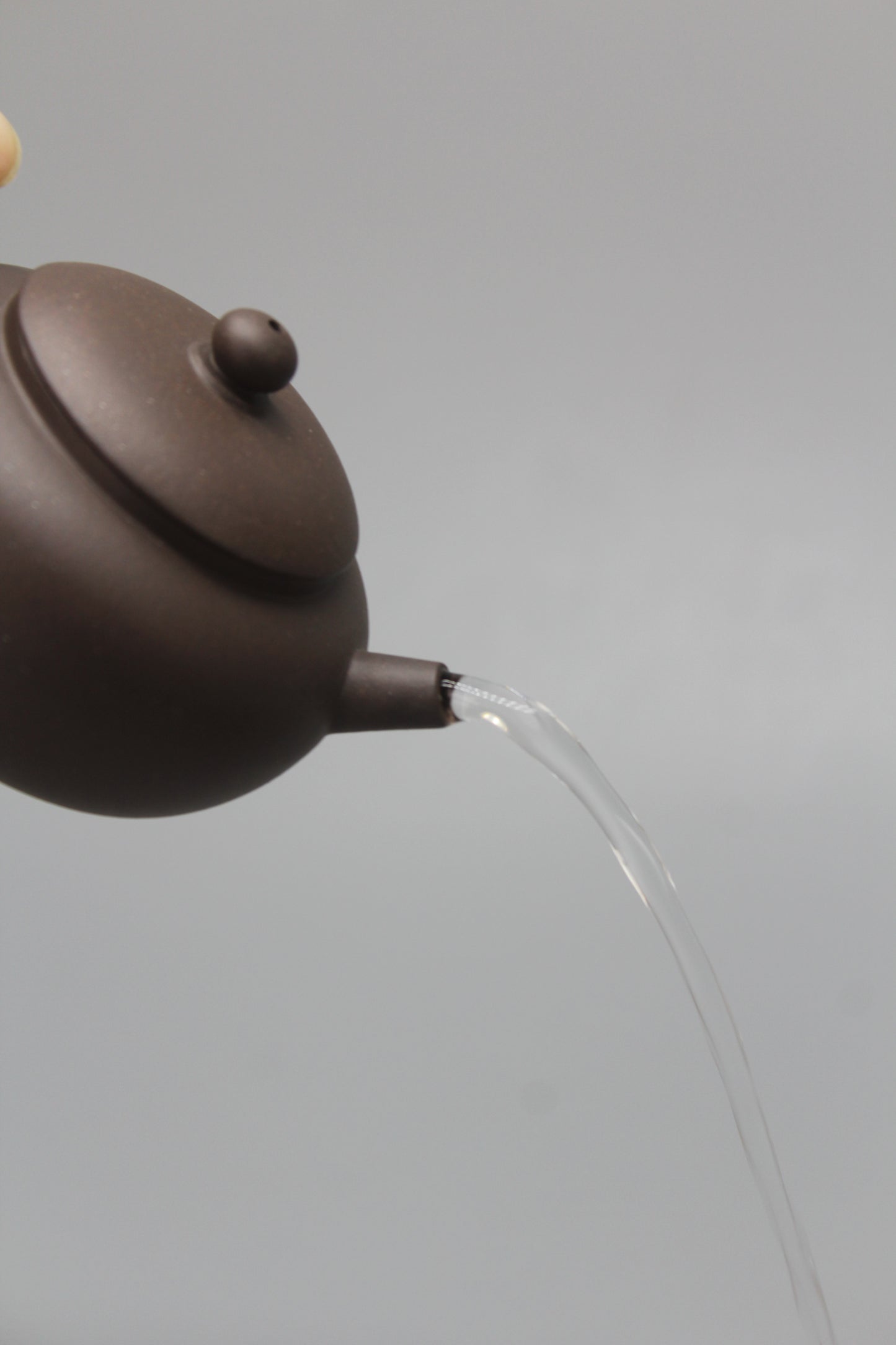 Small teapot handmade pour