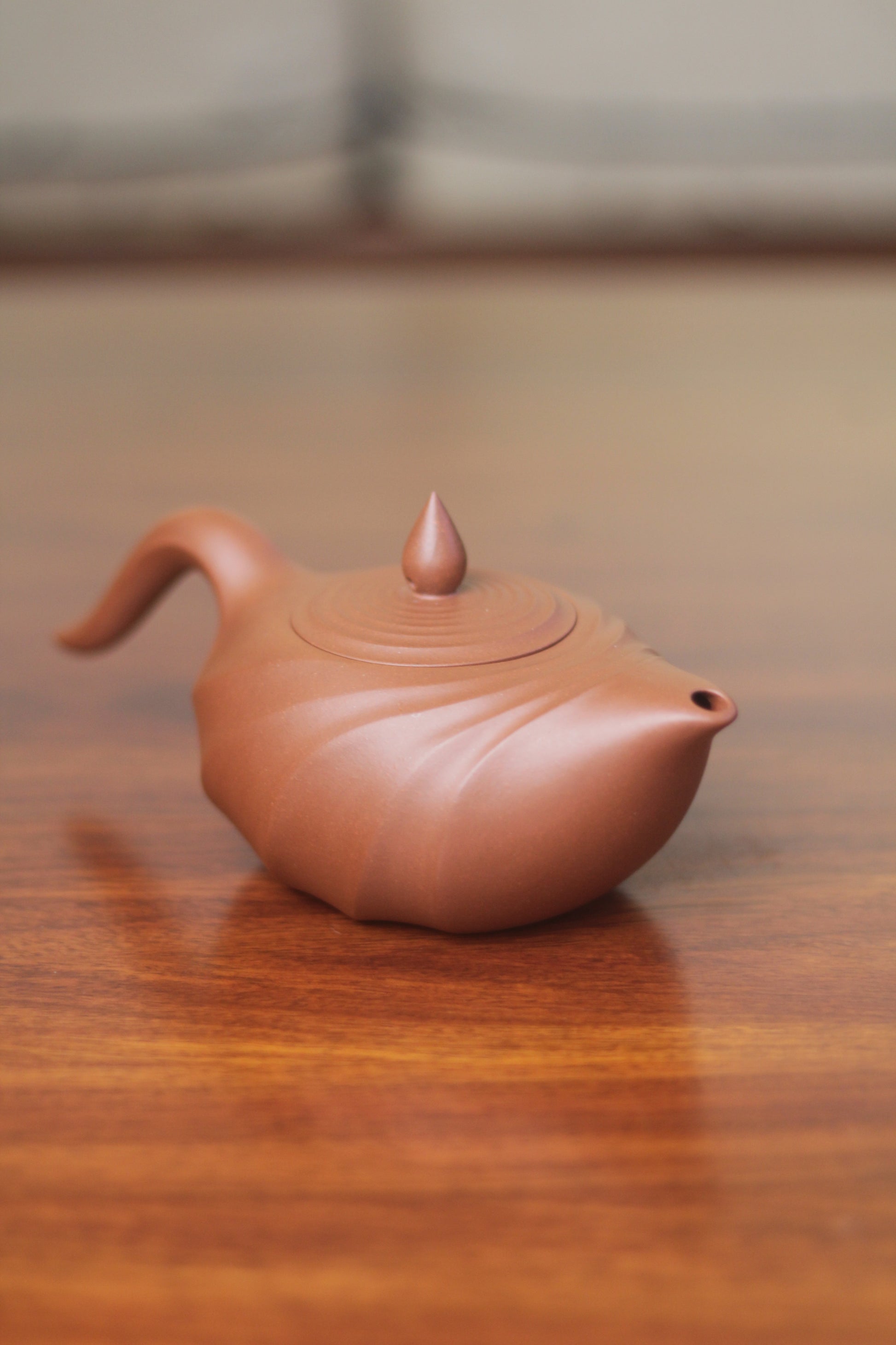 teapots with clay handmade right side