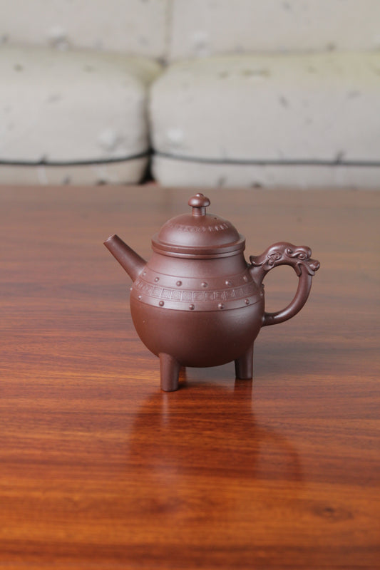 vintage teapot handmade with yixing clay