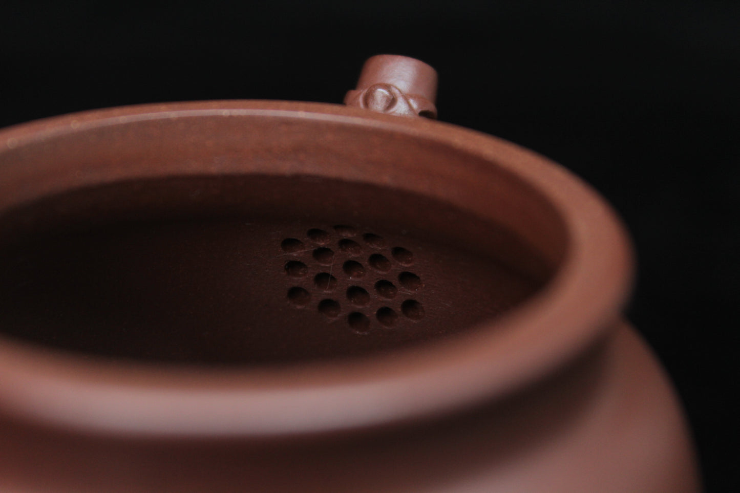 Filter of Vintage teapot come from zisha art gallery handmade with purple clay