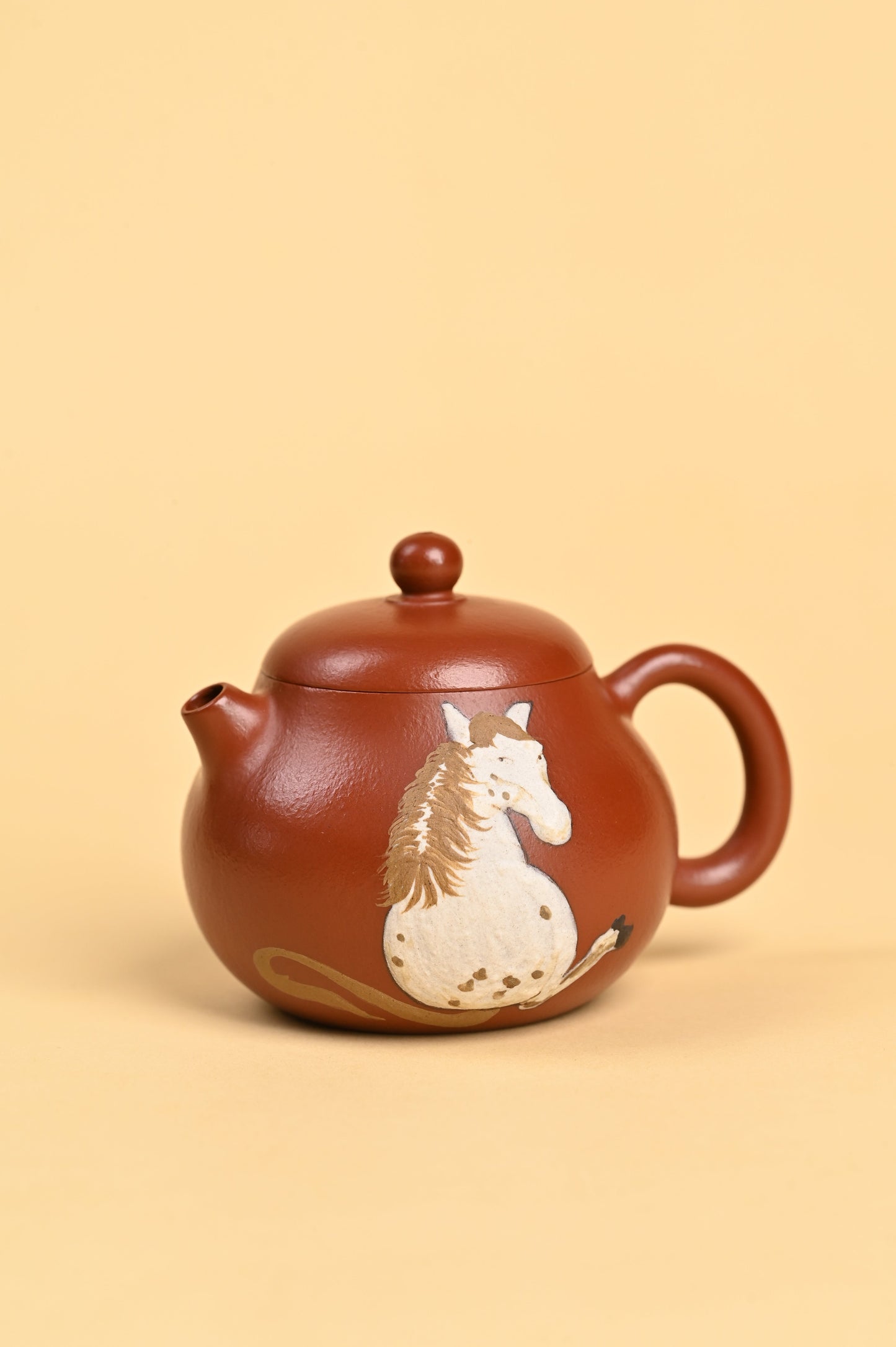 yixing tea pot, the horse for one person right