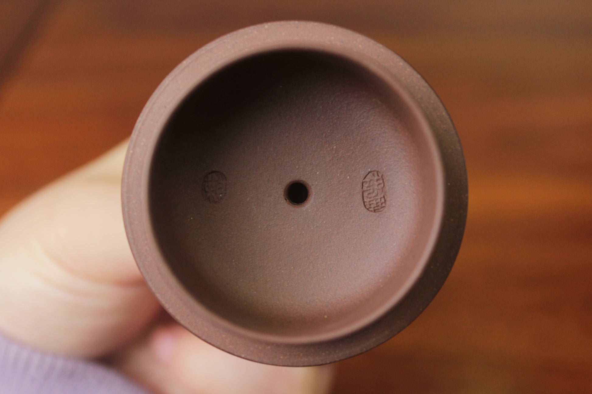 Lid mark of yixing teapot named flower