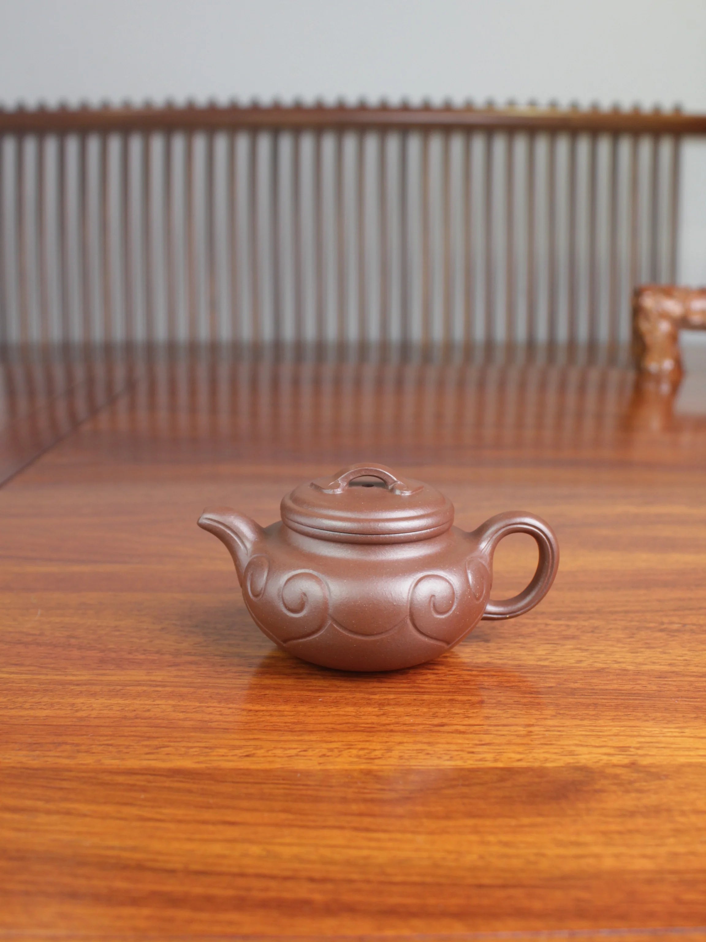 Artwork Teapot Fang Gu Ru Yi 90ml fully handmade by Teapot master Wei Ren