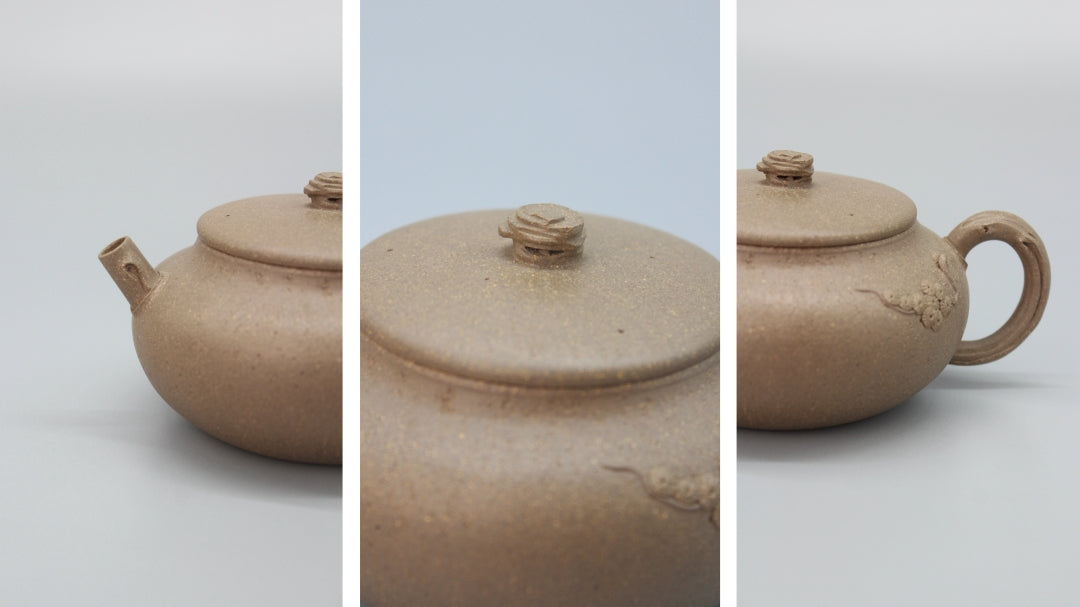 yixing teapot, fully handmade from purple clay deail 8