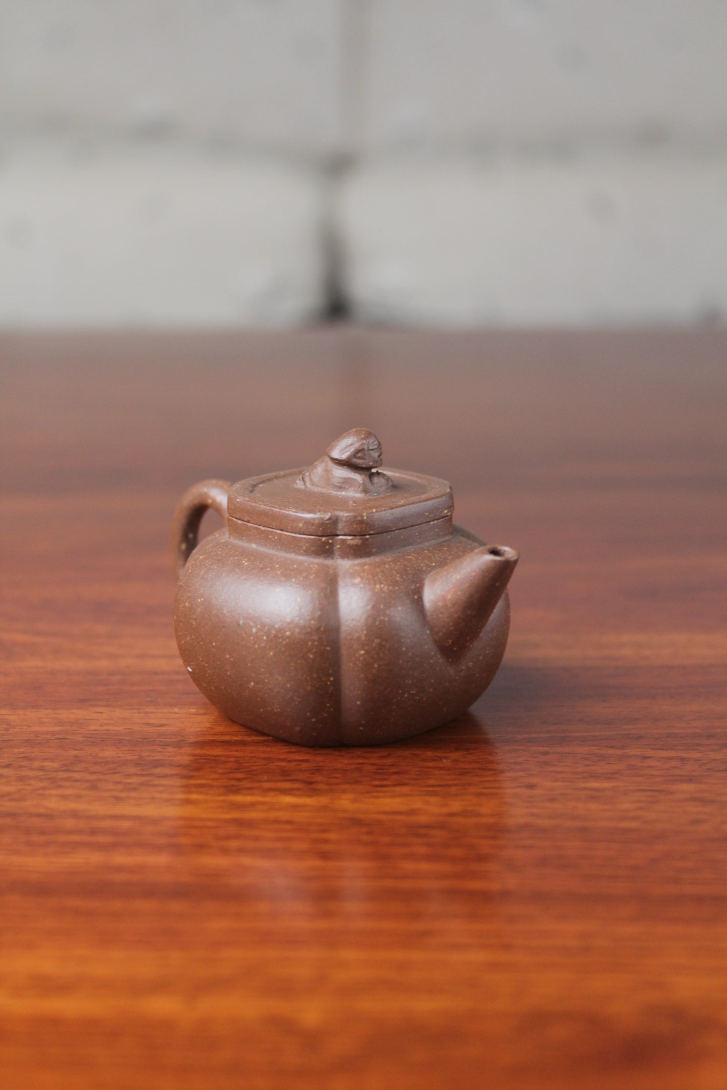 Yixing teapot shi qiu half handmade 58ml