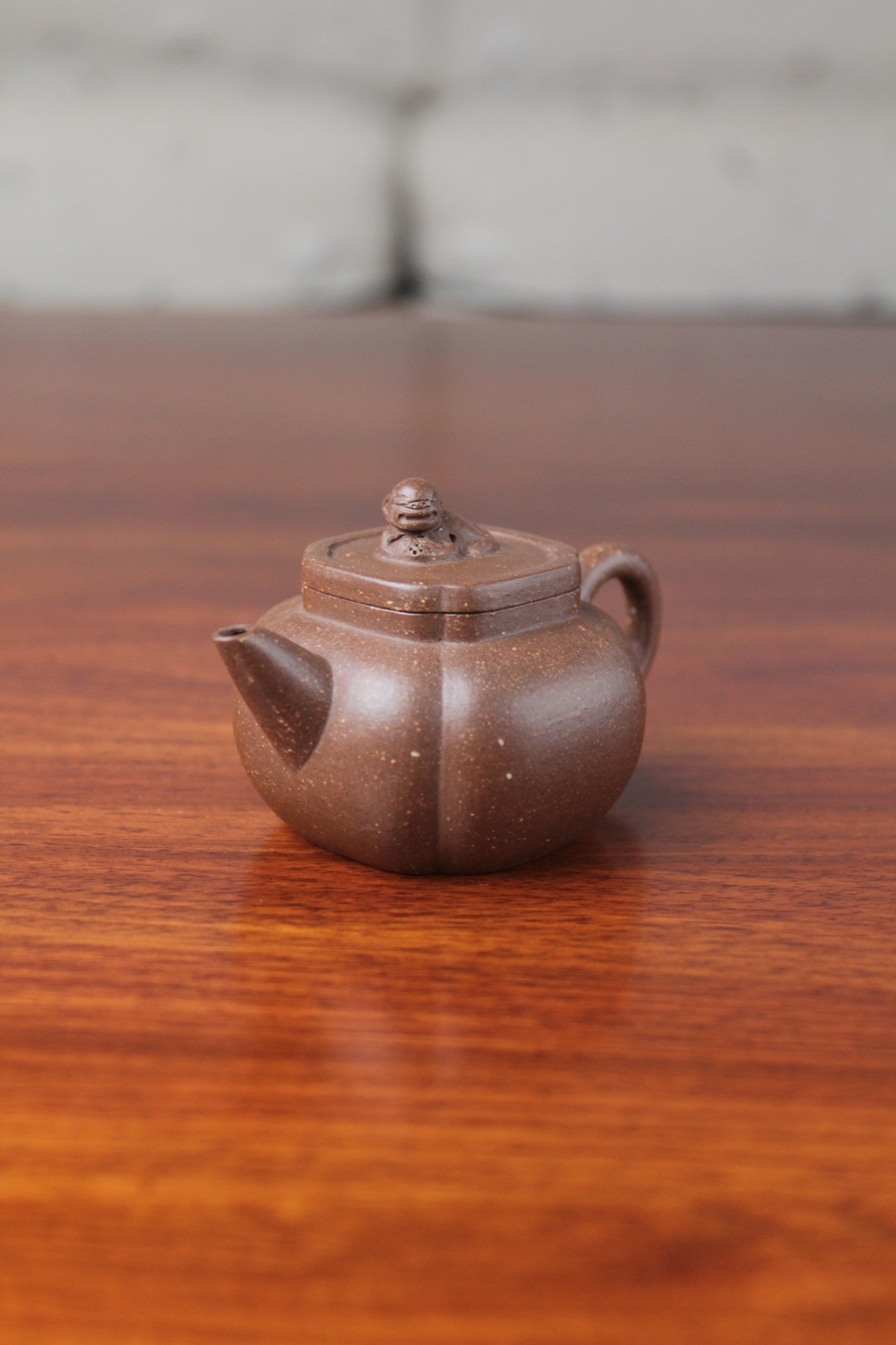 Yixing teapot shi qiu half handmade 58ml