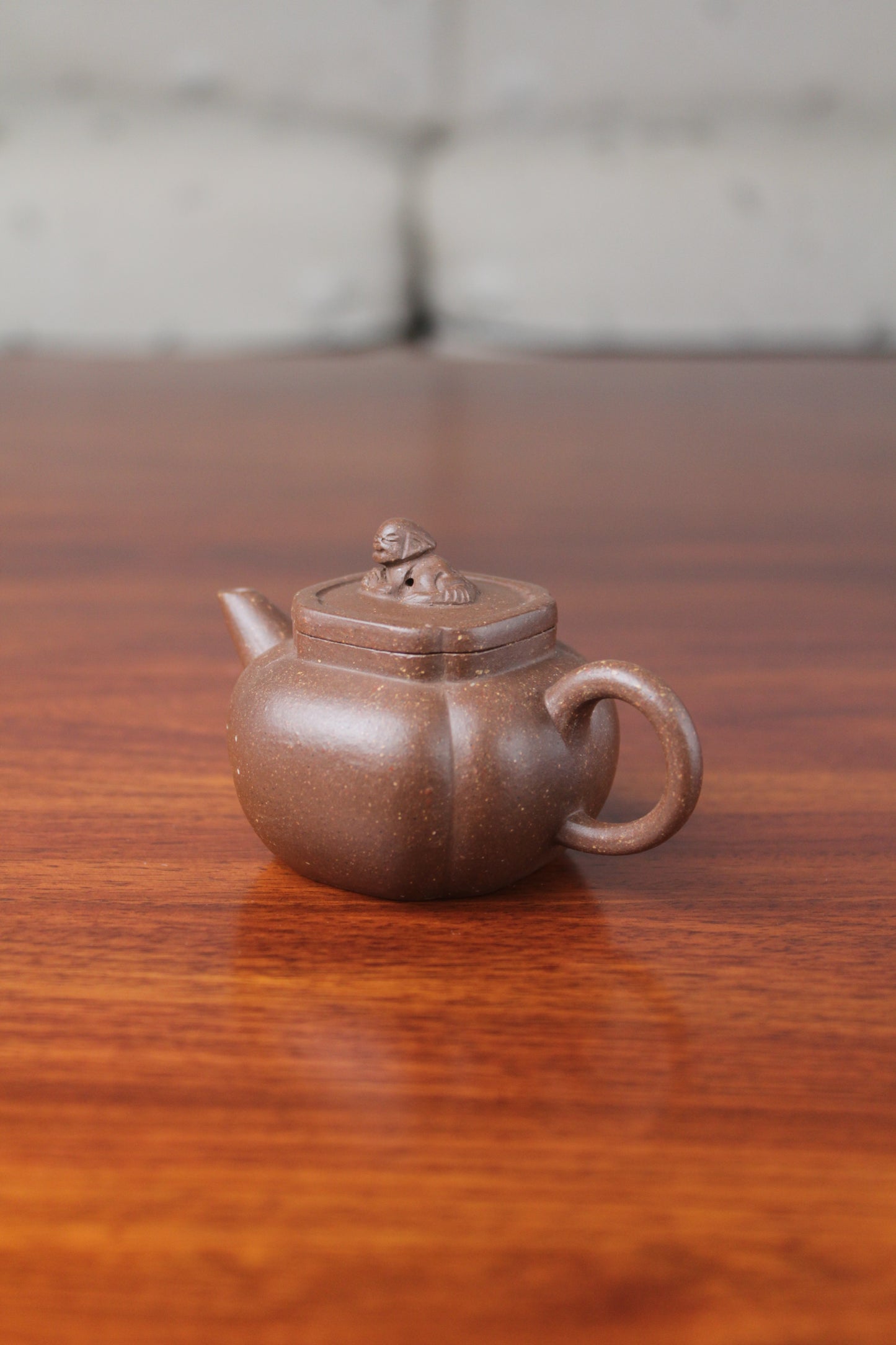 Yixing teapot shi qiu half handmade 58ml