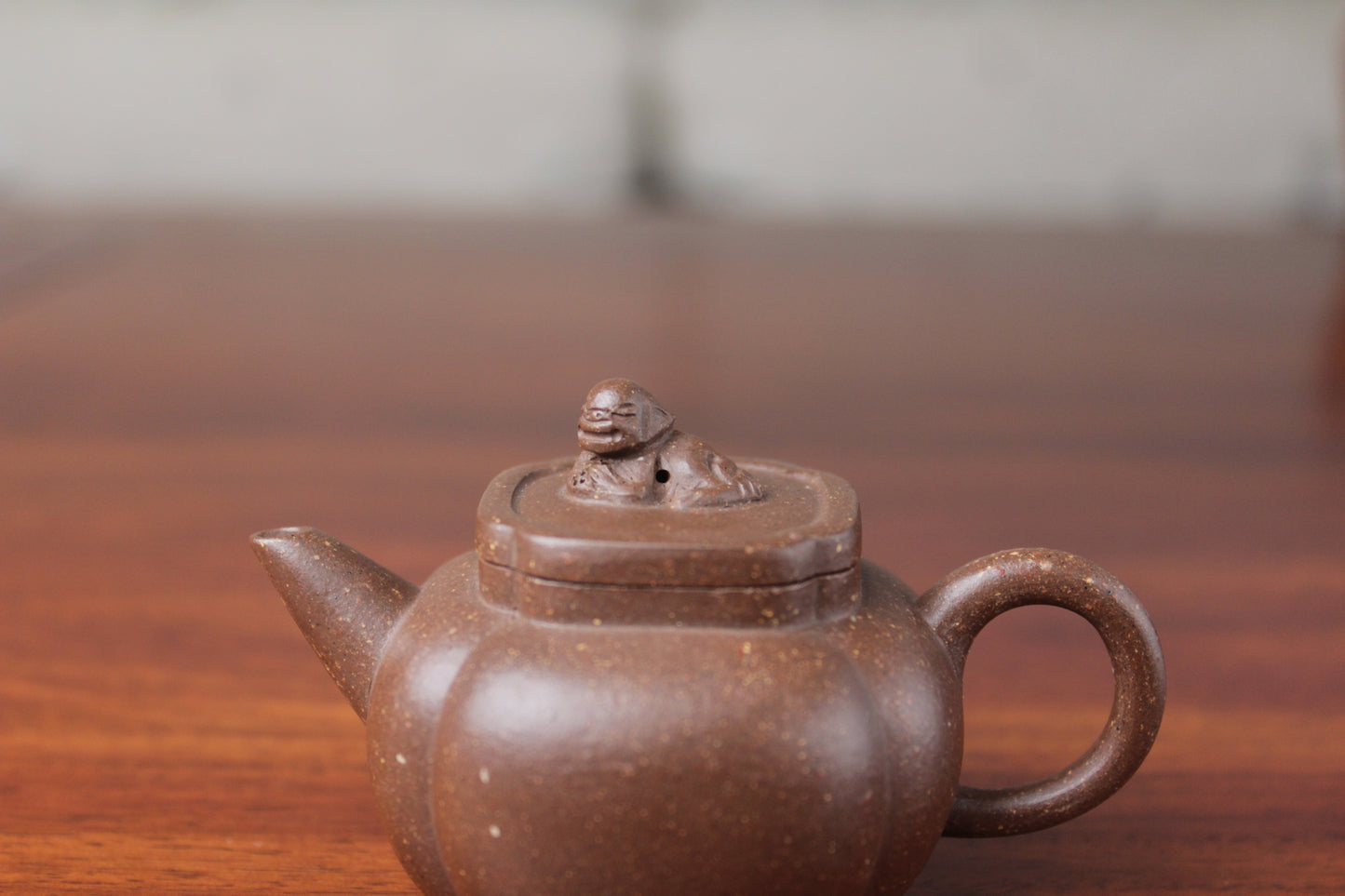 Yixing teapot shi qiu half handmade 58ml