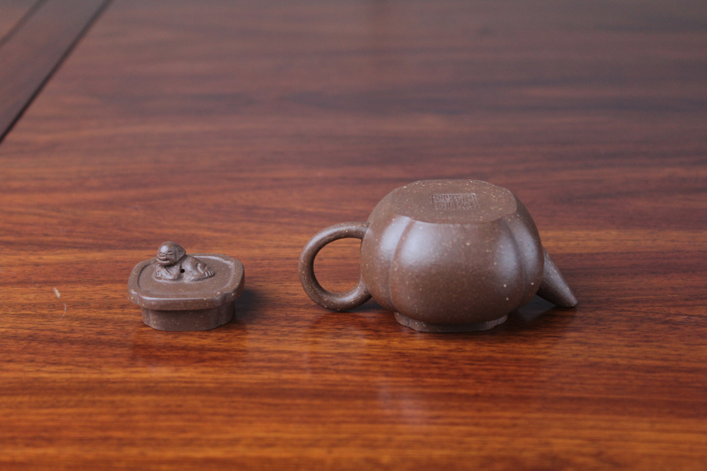 Yixing teapot shi qiu half handmade 58ml