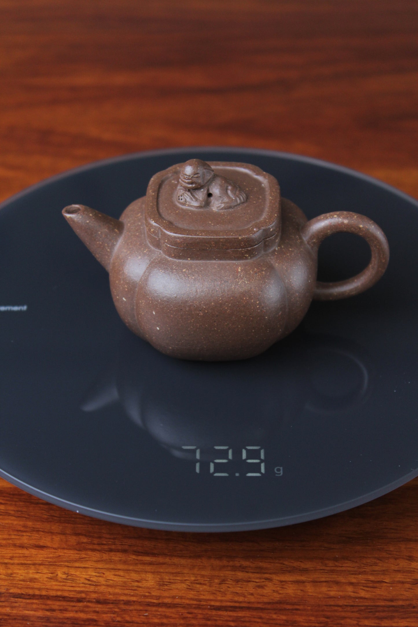 Yixing teapot shi qiu half handmade 58ml